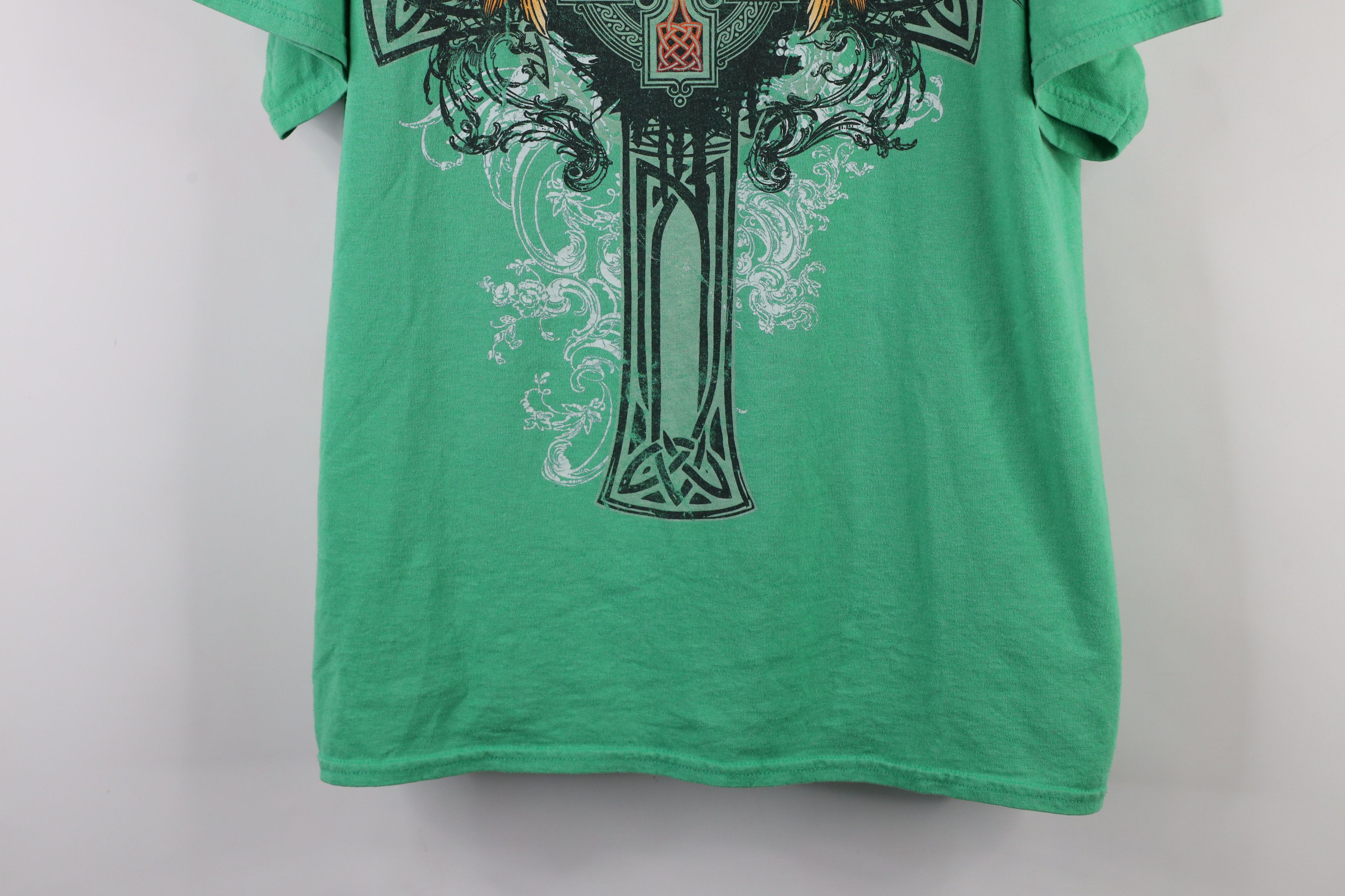 Vintage Vintage Y2K Streetwear Gaelic Cross UFC MMA Fighting T-Shirt Size US XL / EU 56 / 4 - 3 Thumbnail