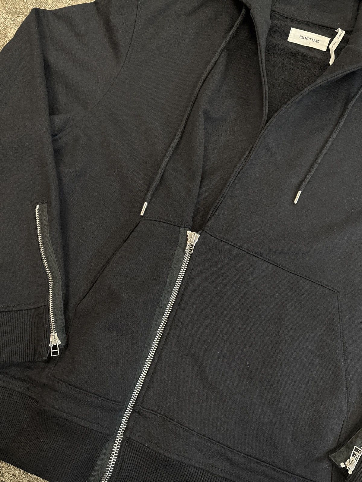 Helmut Lang Helmut Lang Overlap Zip Hoodie Size US XL / EU 56 / 4 - 10 Thumbnail