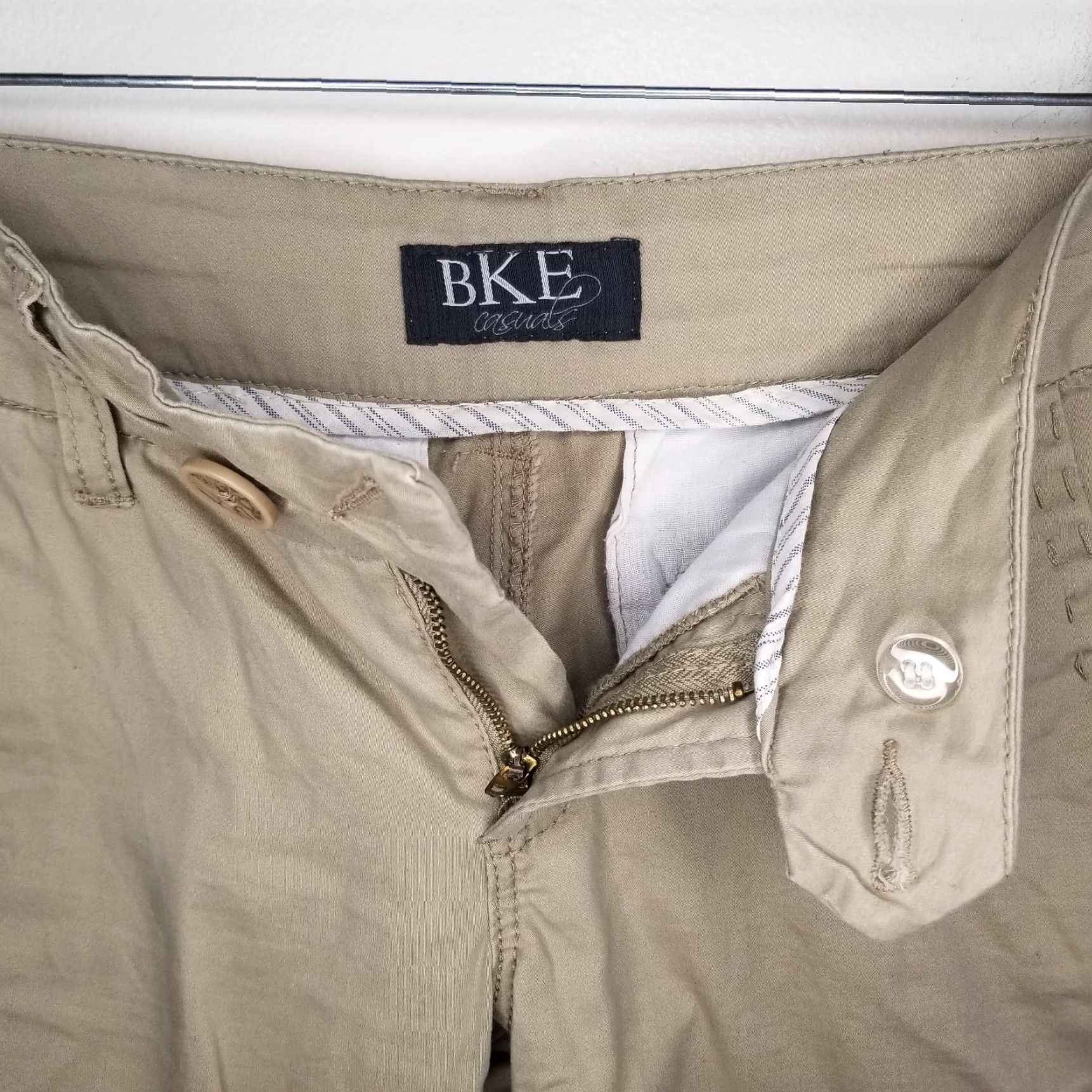Vintage Buckle BKE Womens Pants Beige Khaki Serena Size 27 Womens Chino 30 in Waist 32 in Inseam Size 30" / US 8 / IT 44 - 3 Thumbnail