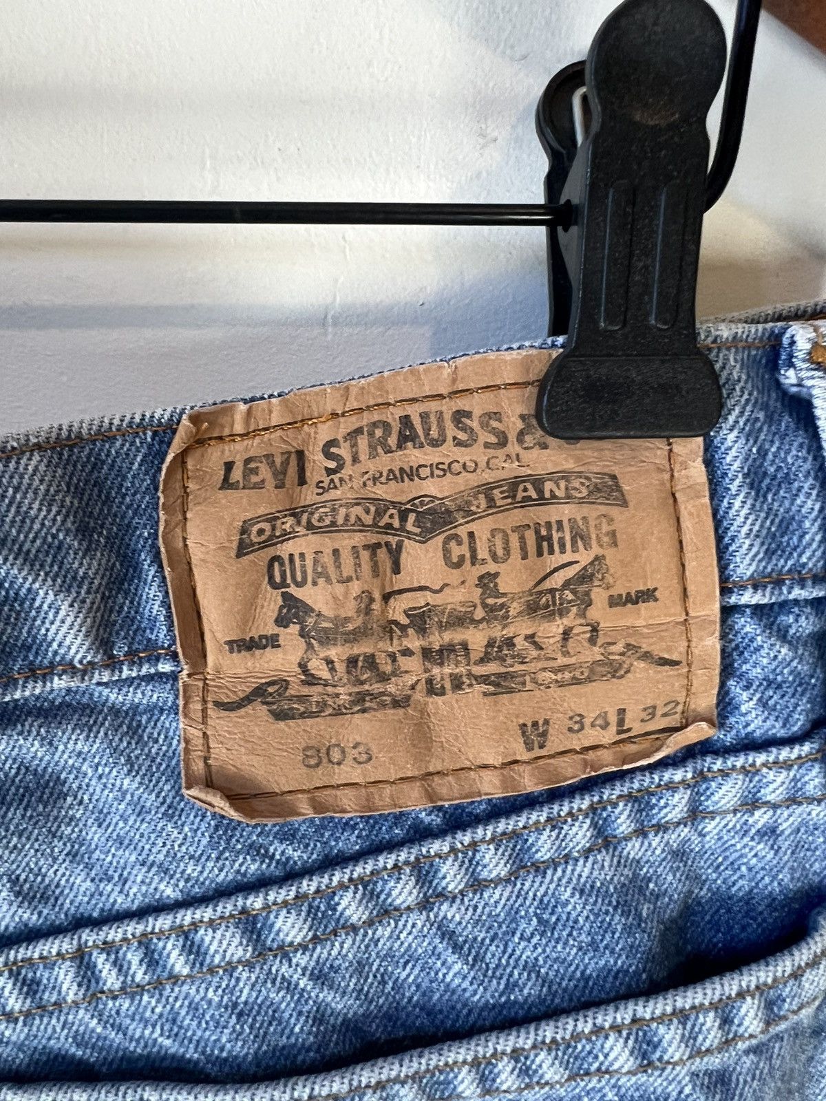 Levi's Vintages Levis 803 Orange Tab Jeans Size US 32 / EU 48 - 5 Thumbnail