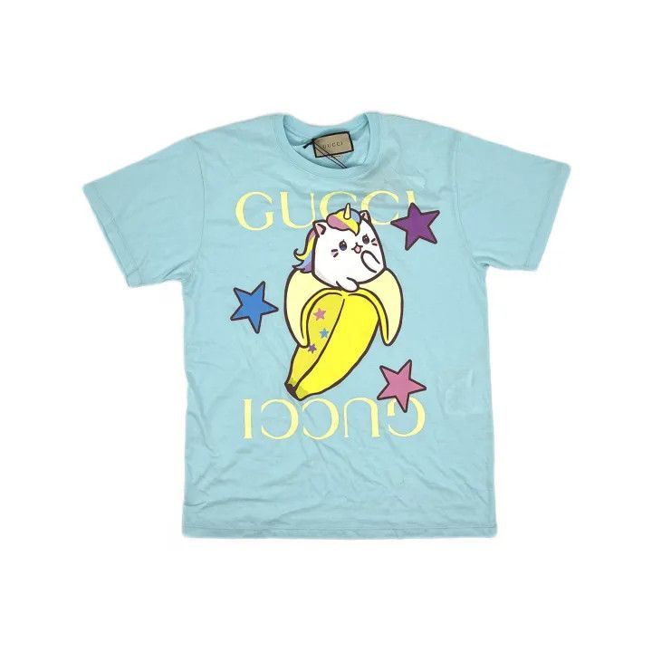 Gucci Gucci Banana Cat Print Short Sleeve T-Shirt-2507 Size S / US 4 / IT 40 - 8 Thumbnail
