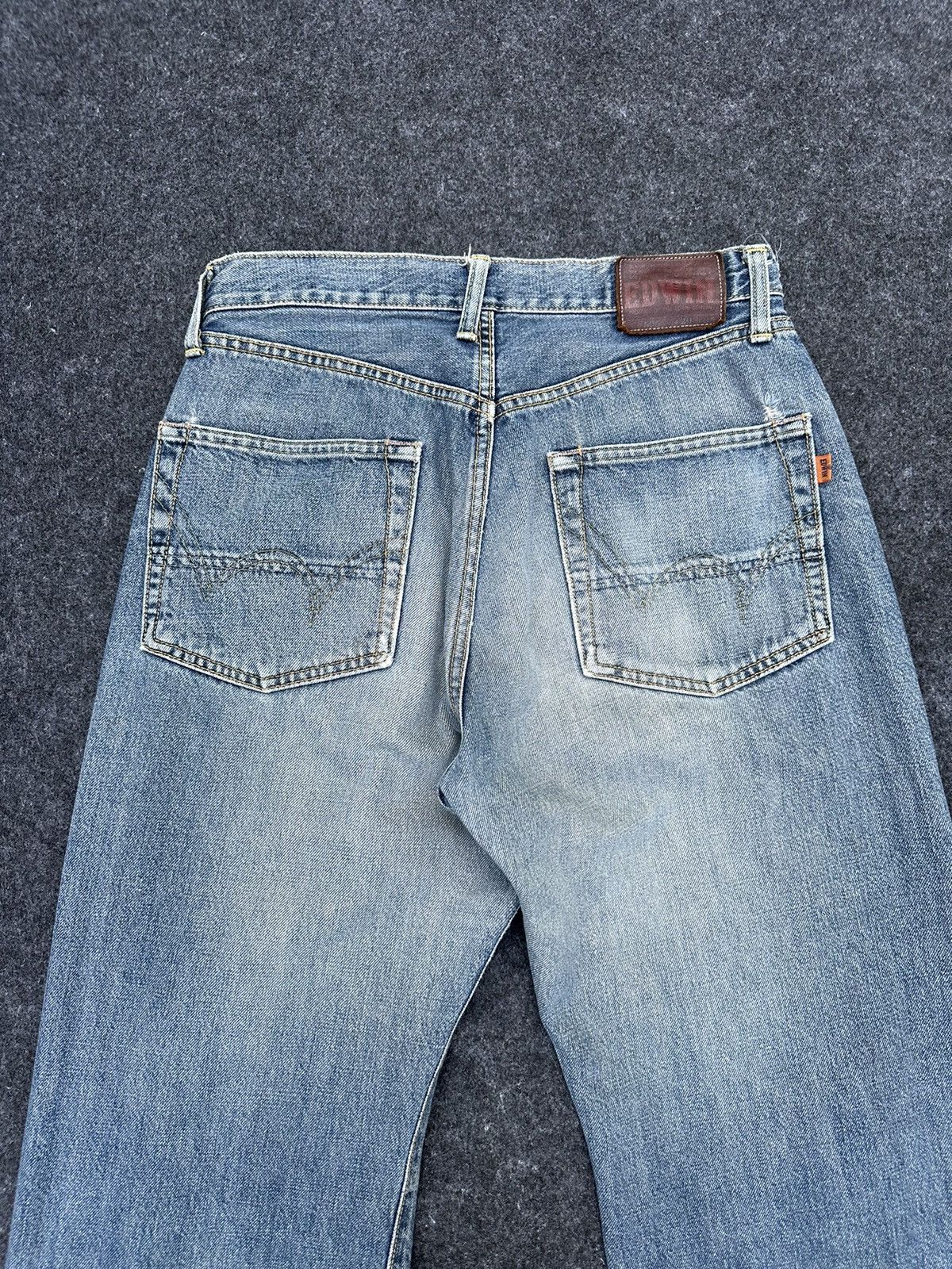 Edwin Vintage Edwin 505 Selvedge Faded Washed Denim 29x31 D9 Size US 29 - 4 Thumbnail