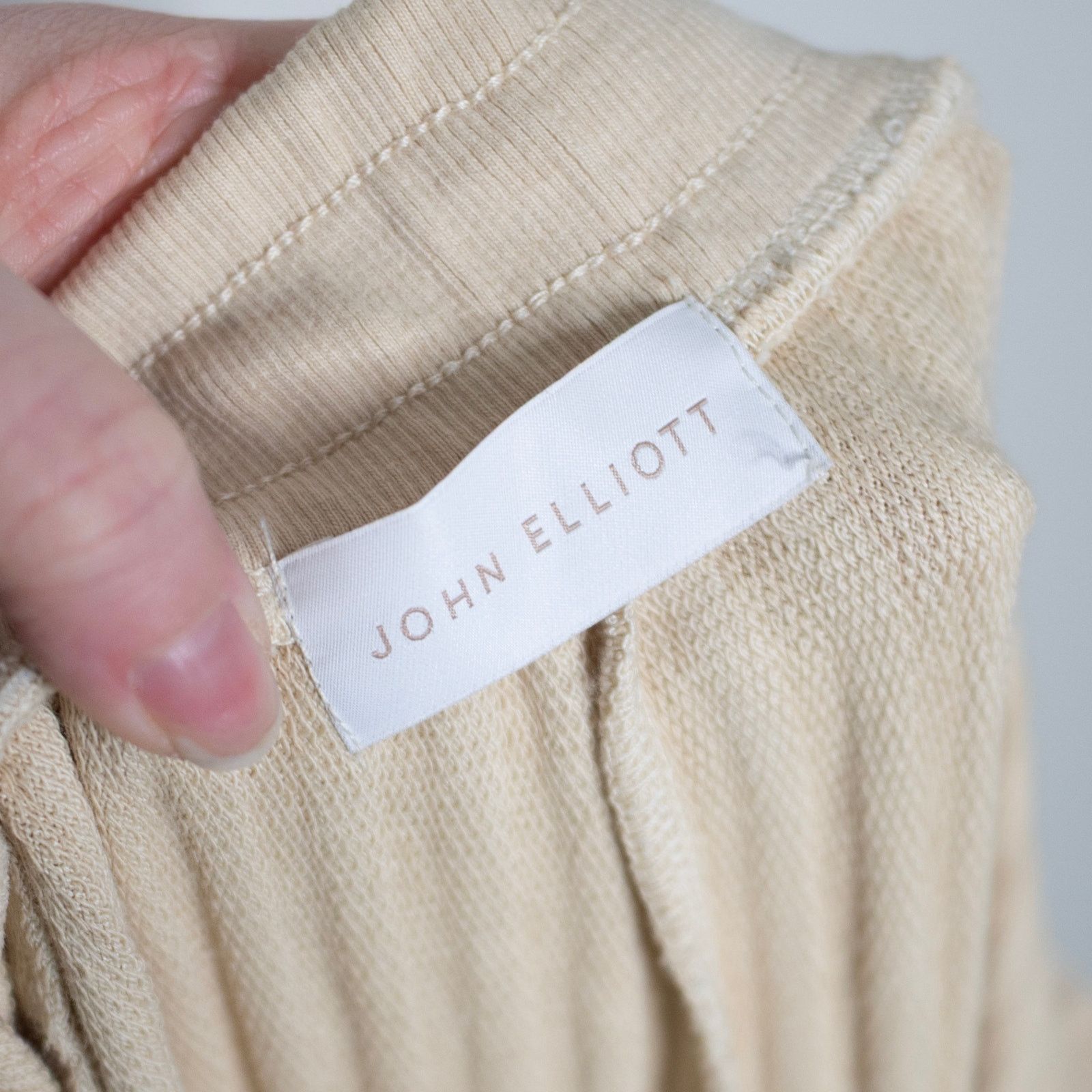 John Elliott John Elliott Ribbed French Terry Sweatpants Cloud Size 27" / US 4 / IT 40 - 5 Thumbnail