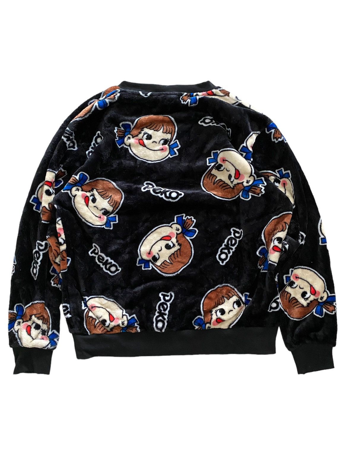 Hypebeast 🇯🇵Vintage PEKO fleece Sweatshirt full print nice designer Size US L / EU 52-54 / 3 - 2 Thumbnail