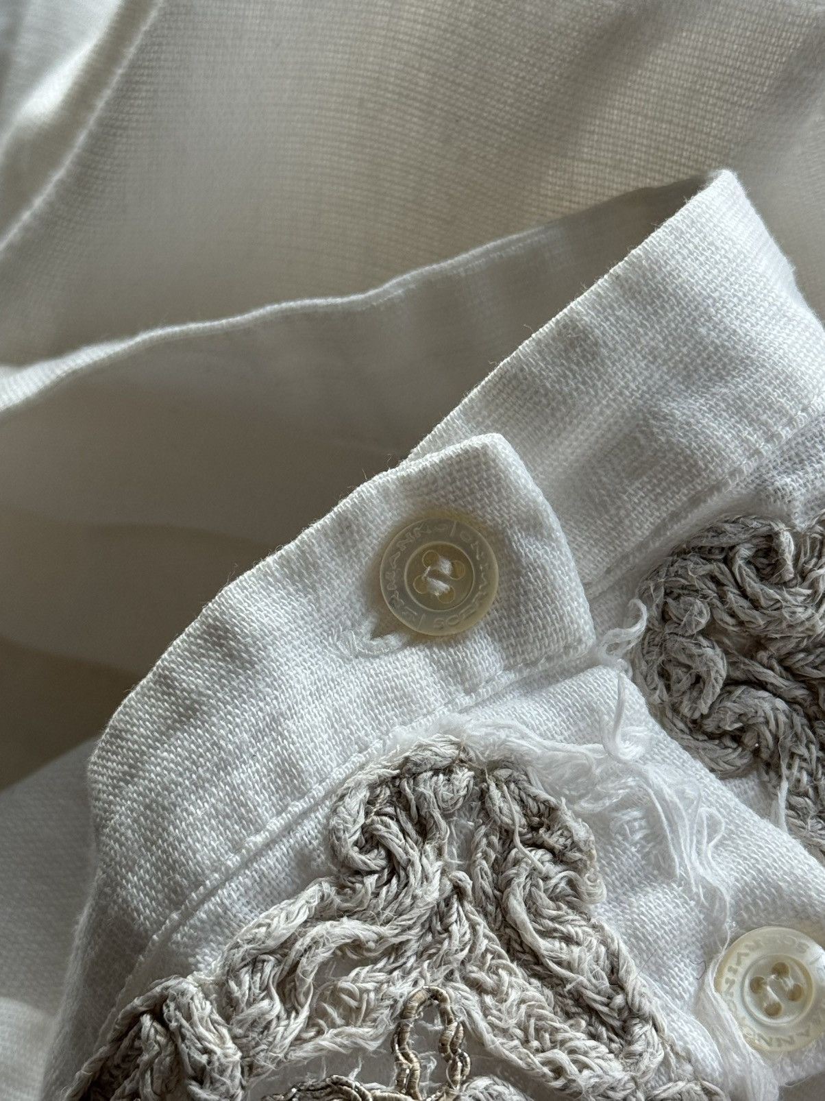 Ermanno Scervino Ermanno Scervino luxury linen blouse shirt Size M / US 6-8 / IT 42-44 - 7 Thumbnail