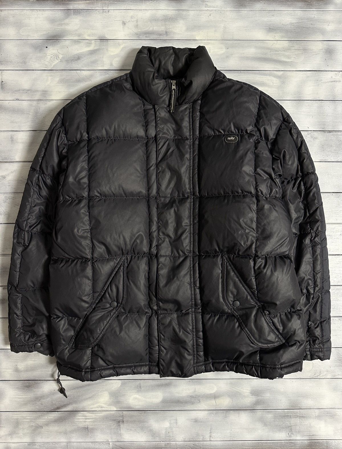 Nike Rare Vintage Nike Down Puffer Jacket Y2K Small Logo. Size US L / EU 52-54 / 3 - 1 Thumbnail