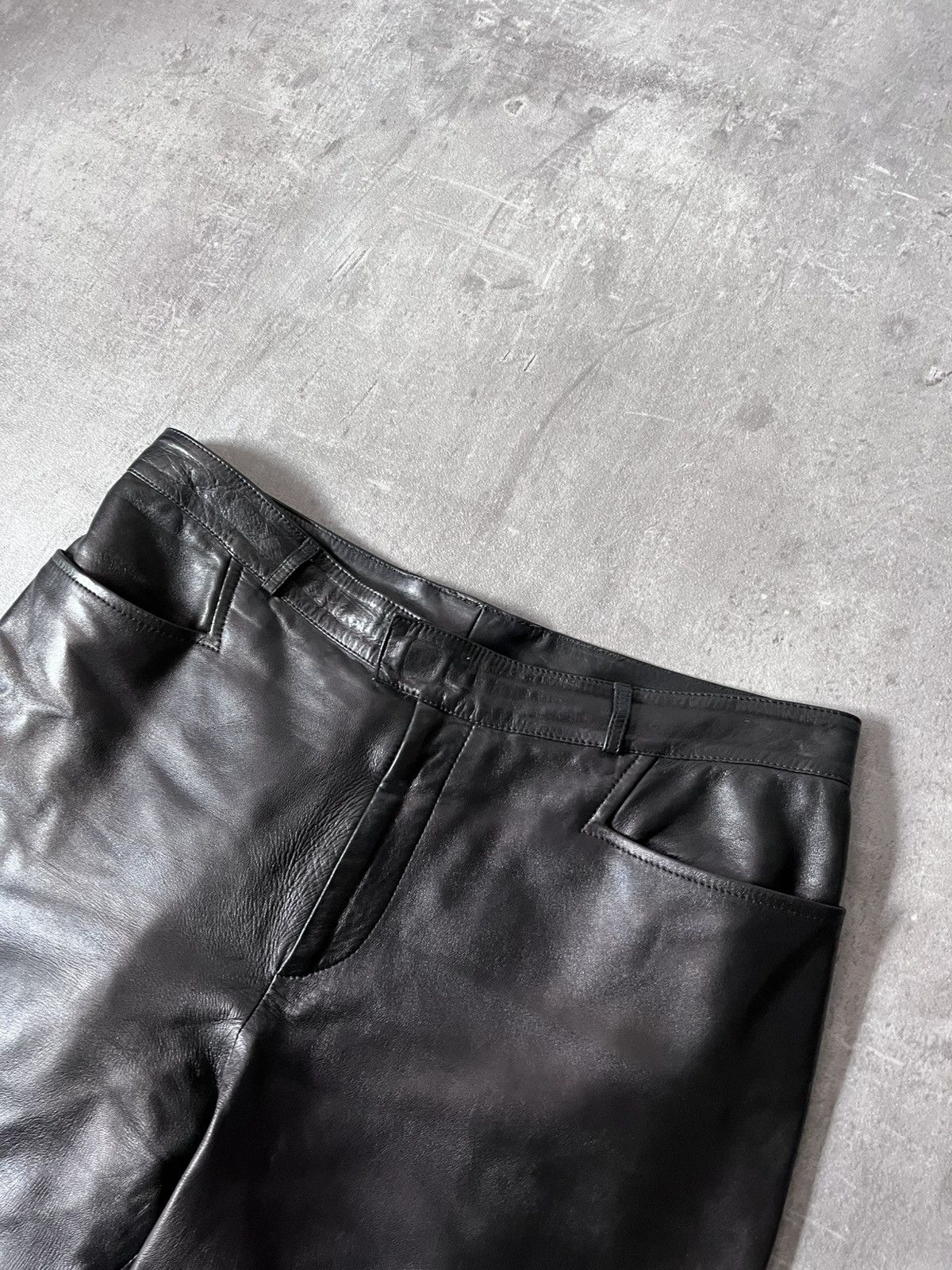 Gucci Gucci by Tom Ford 00s black leather pants Size US 30 / EU 46 - 5 Thumbnail