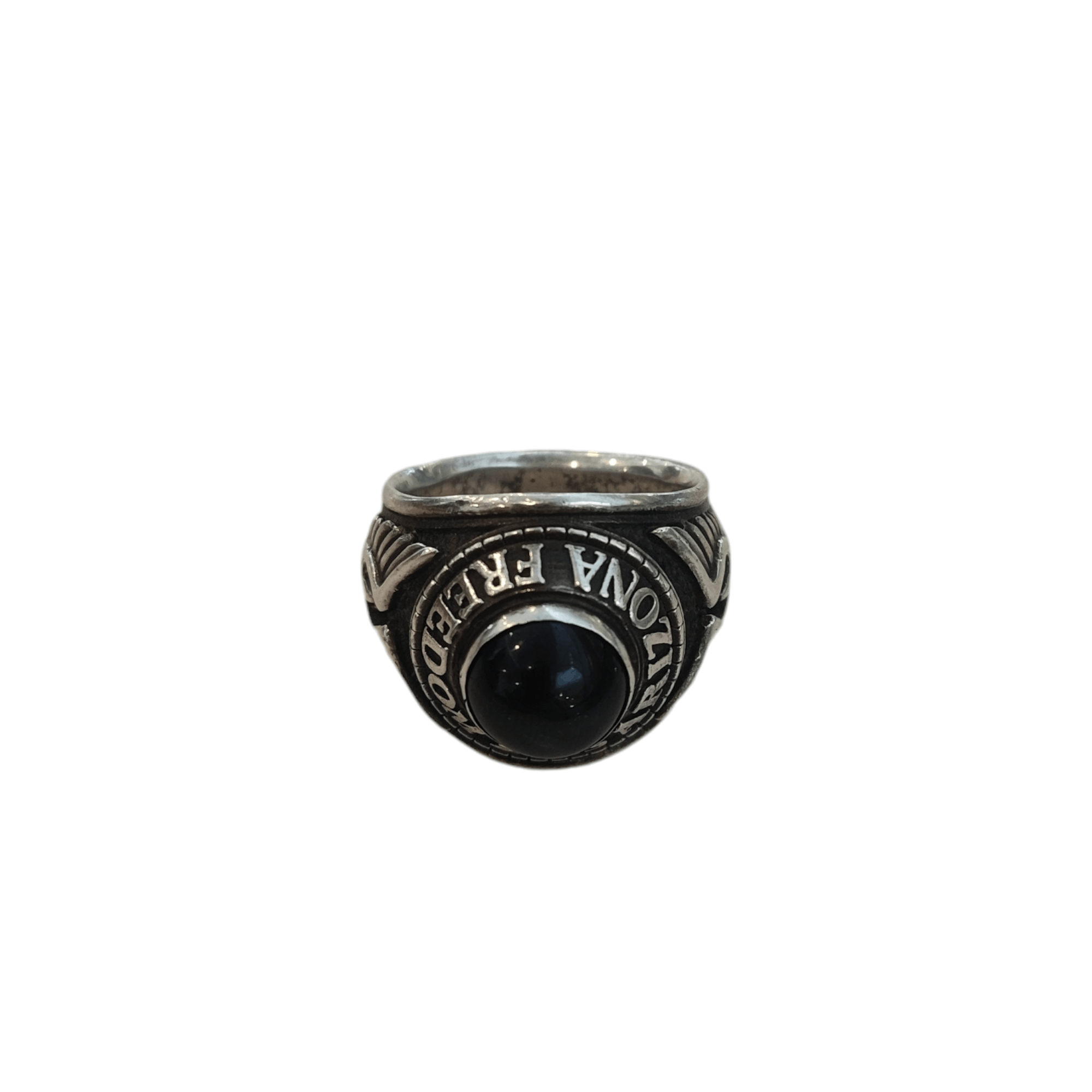 ARIZONA FREEDOM × Japanese Brand × Sterling Silver 2013 Collection Ring Silver (SV925) x Black Star Diopsite Size ONE SIZE - 1 Thumbnail