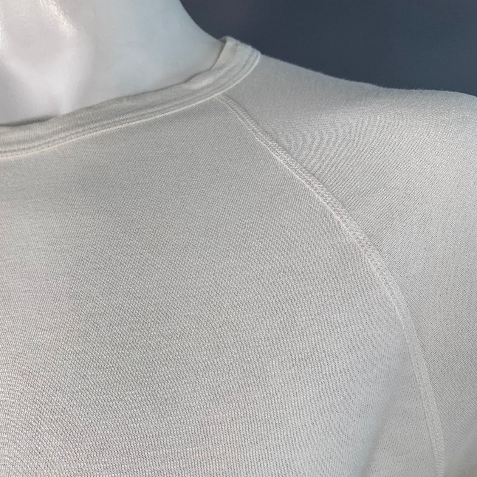 James Perse JAMES PERSE Size S White Cotton Crew Neck Sweatshirt Size US S / EU 44-46 / 1 - 6 Thumbnail