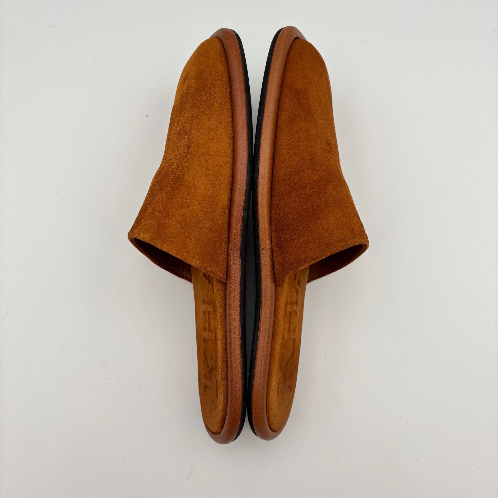 KHAITE Khaite Monaco Suede Slide Slippers in Caramel Shoes 39.5 Size US 9.5 / IT 39.5 - 7 Thumbnail