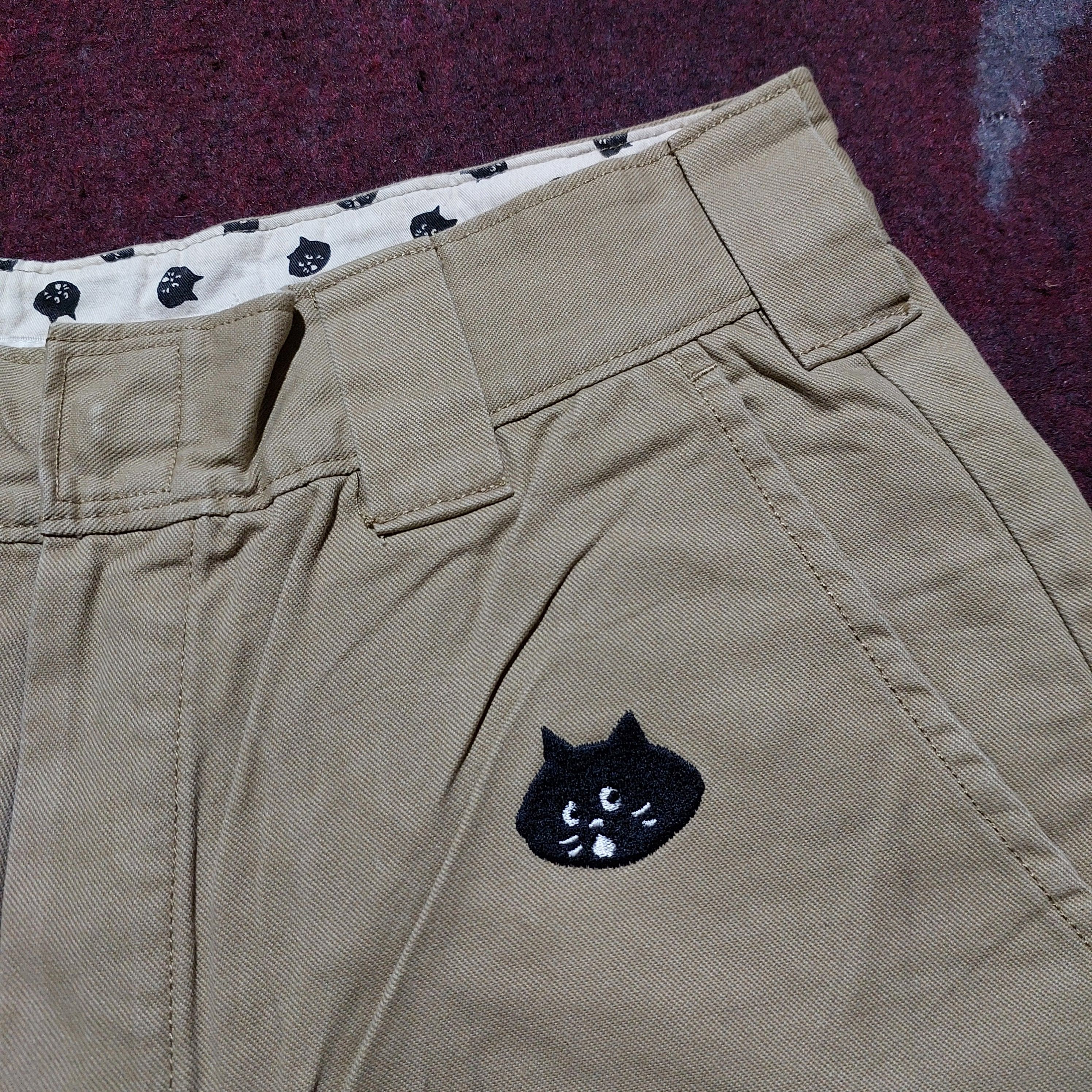 Ne-Net Ne-Net issey miyake cat iconic embroidery long pants Size US 29 - 5 Thumbnail