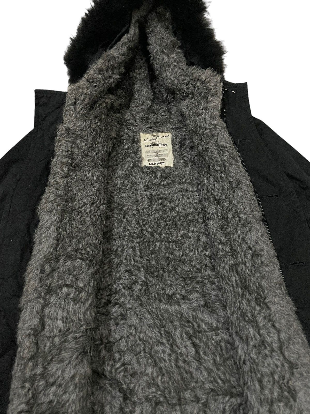 If Six Was Nine × MOUSSY × Seditionaries AZUL Moussy Fleece Lined Fur Hooded Bondage Punk Jacket Size US S / EU 44-46 / 1 - 8 Thumbnail
