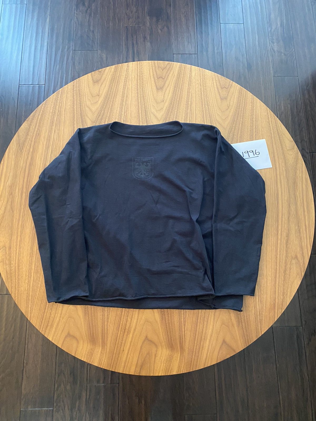 Kanye West YZY Vultures Black Long Sleeve Size US S / EU 44-46 / 1 - 1 Thumbnail