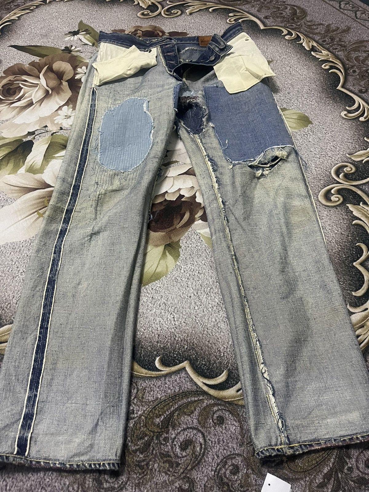 Japanese Brand Kapital Jeans Distressed Selvedge Size US 32 / EU 48 - 11 Thumbnail