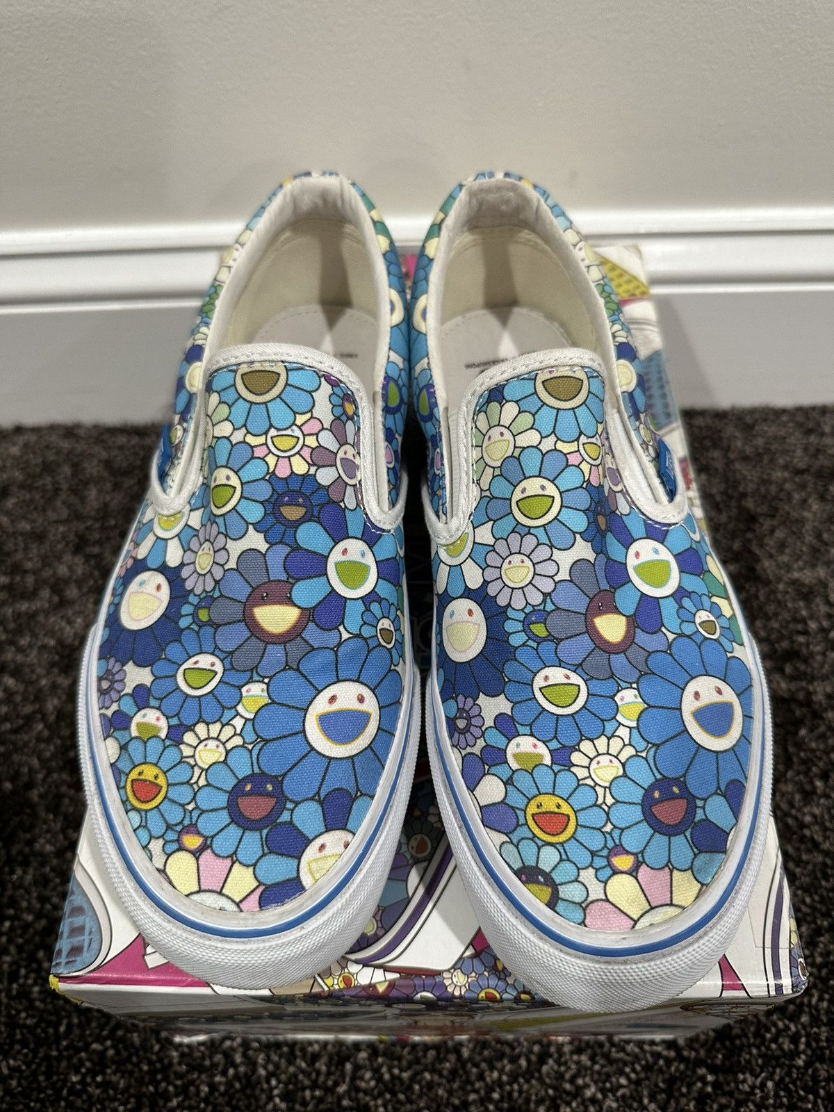Takashi Murakami × Vans Takashi Murakami x Vans Flower Motif LX Low Slip On Sneaker Size US 6 / EU 39 - 4 Thumbnail