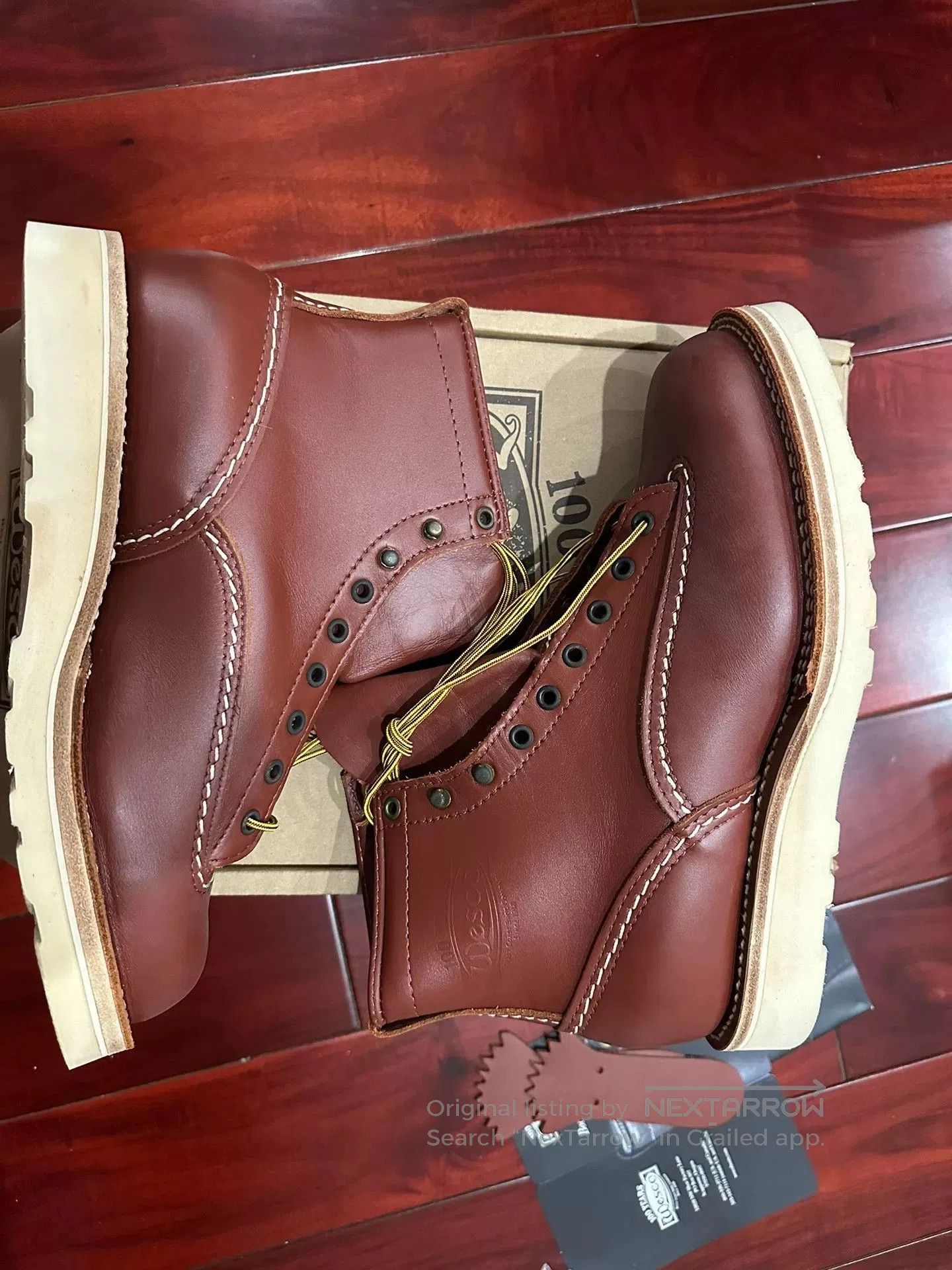WESCO Wesco 6-Inch White Bottom Boots. Size US 9.5 / EU 42-43 - 3 Thumbnail