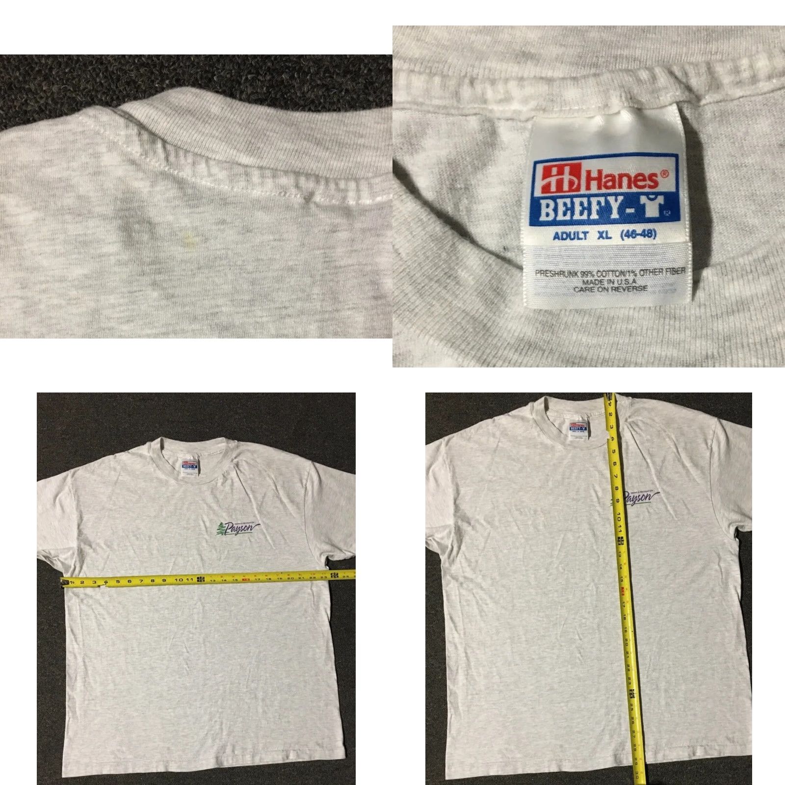 Champion VINTAGE Payson Arizona Softball Champions Shirt XL Gray Single Stitch T-Shirt Men 90s Grunge School Baseball Track & Field USA USA Size US XL / EU 56 / 4 - 8 Thumbnail