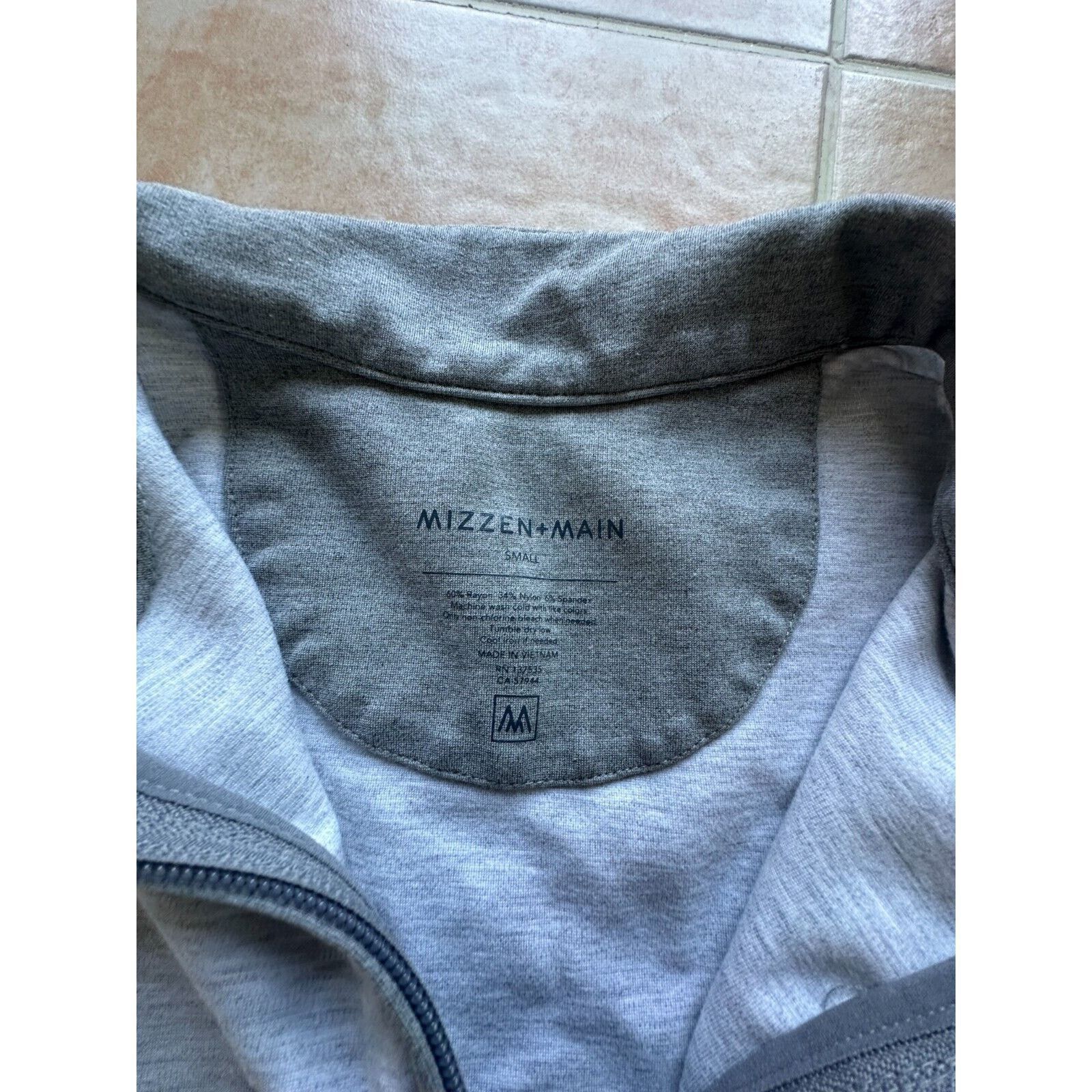 Mizzen+Main Mizzen Main pullover Gray Sweater Men size S -1/4 Zip Size US S / EU 44-46 / 1 - 6 Thumbnail