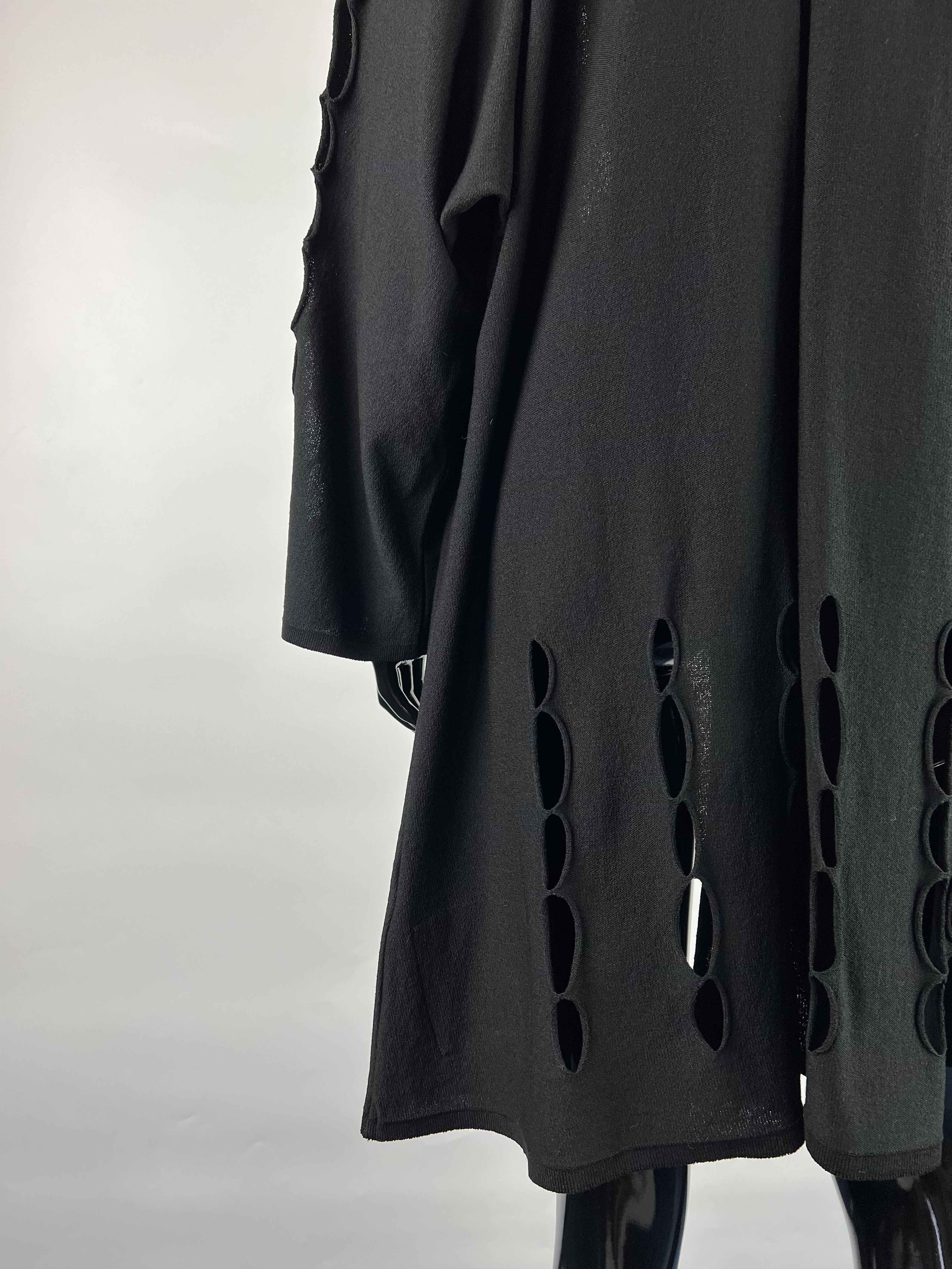 Designer Philomena Christ Black Open Cardigan Cape Size M Size M / US 6-8 / IT 42-44 - 5 Thumbnail