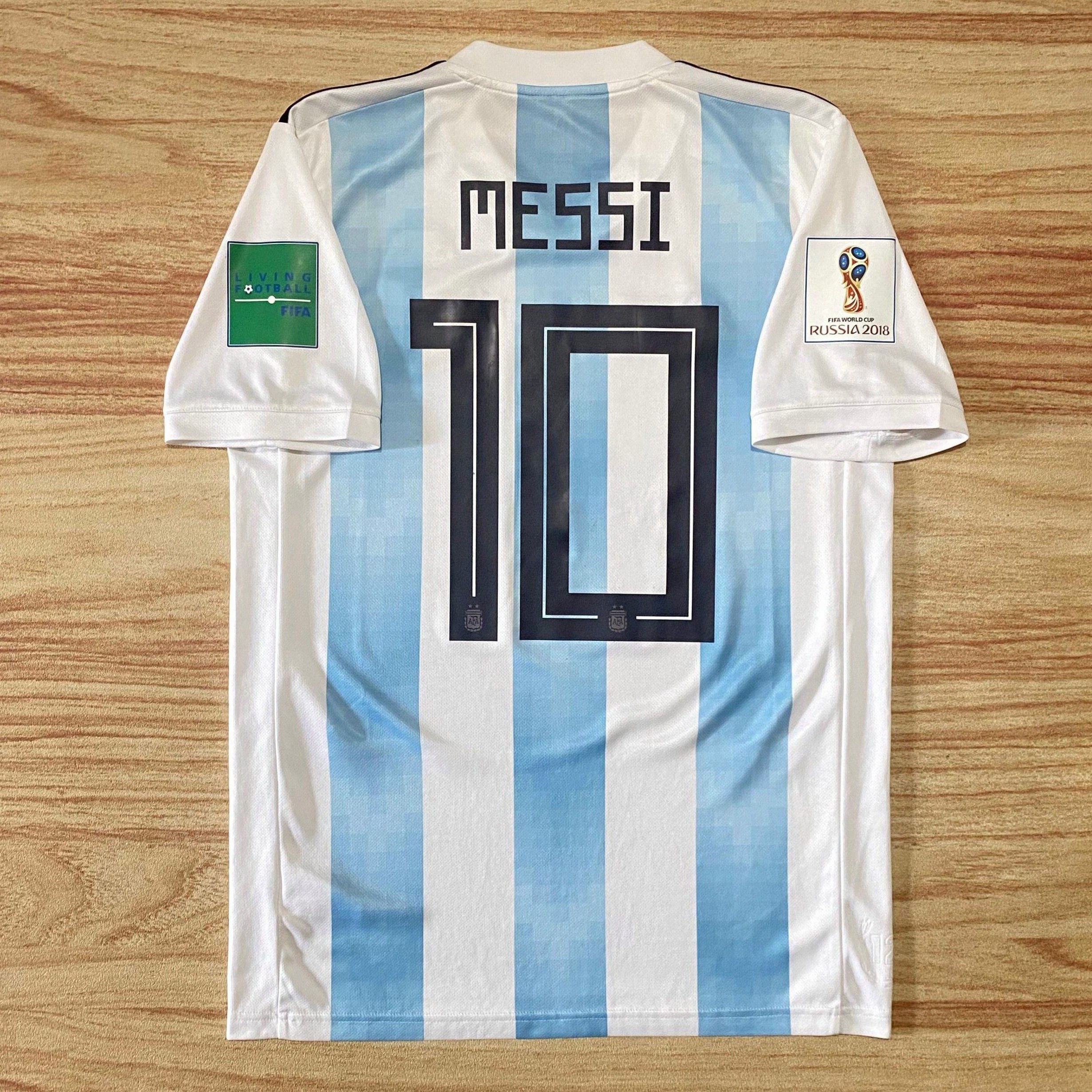 Adidas Argentina World Cup 2018 Home Jersey Lionel Messi Size US M / EU 48-50 / 2 - 2 Thumbnail