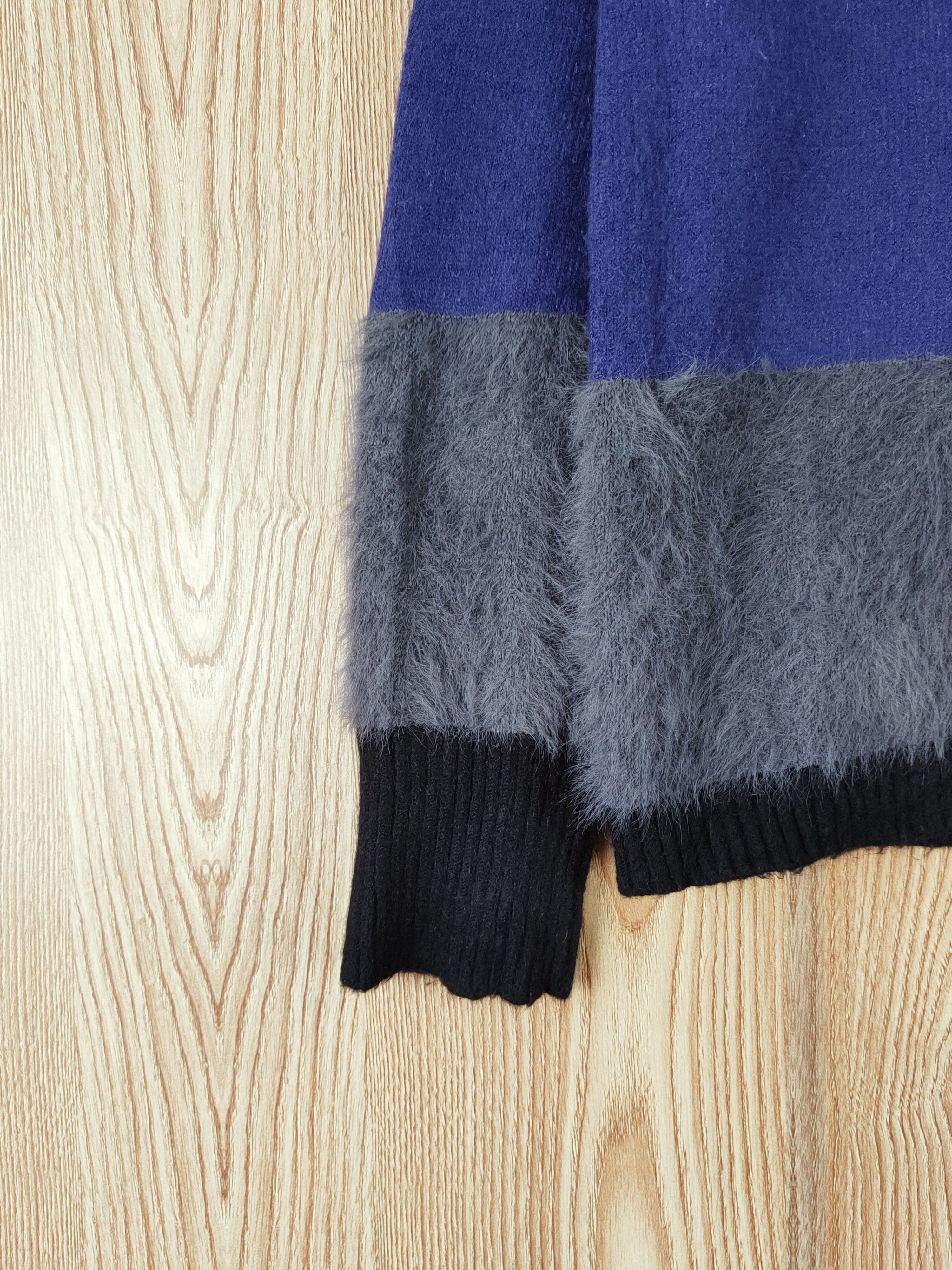 Japanese Brand × Melrose × Vintage Melrose Purple Gray Fur Mohair Knitwear Sweatshirts #w123 Size M / US 6-8 / IT 42-44 - 4 Thumbnail
