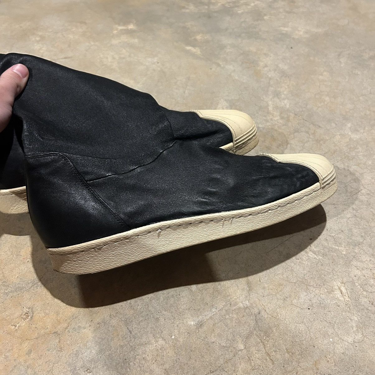 Adidas × Rick Owens Rick Owens SS15 Faun Adidas Superstar Leather Boot US 11.5 Size US 11.5 / EU 44-45 - 11 Thumbnail