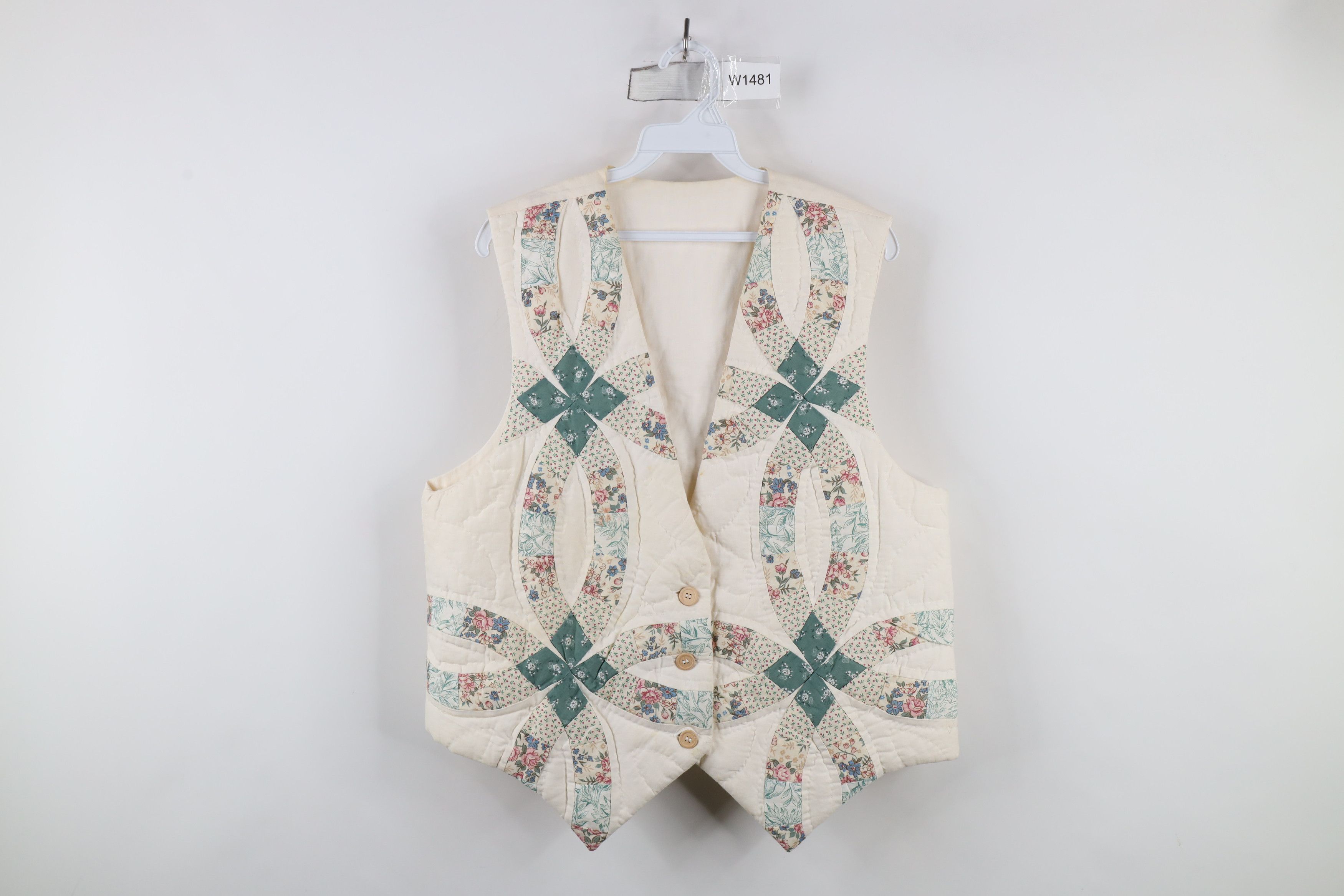 Vintage Vintage 90s Streetwear Distressed Patchwork Vest Jacket Size L / US 10 / IT 46 - 1 Thumbnail
