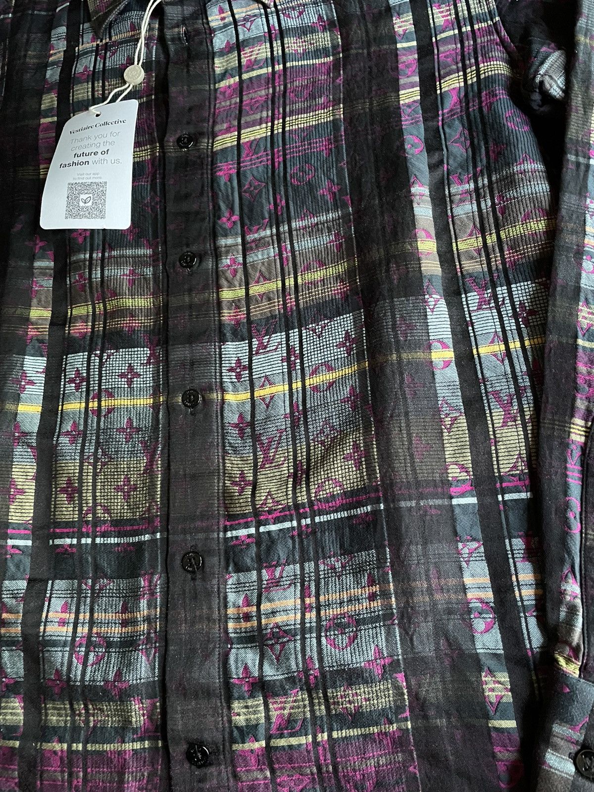 Louis Vuitton Louis Vuitton Multicolor Monogram Shirt Size US L / EU 52-54 / 3 - 2 Thumbnail