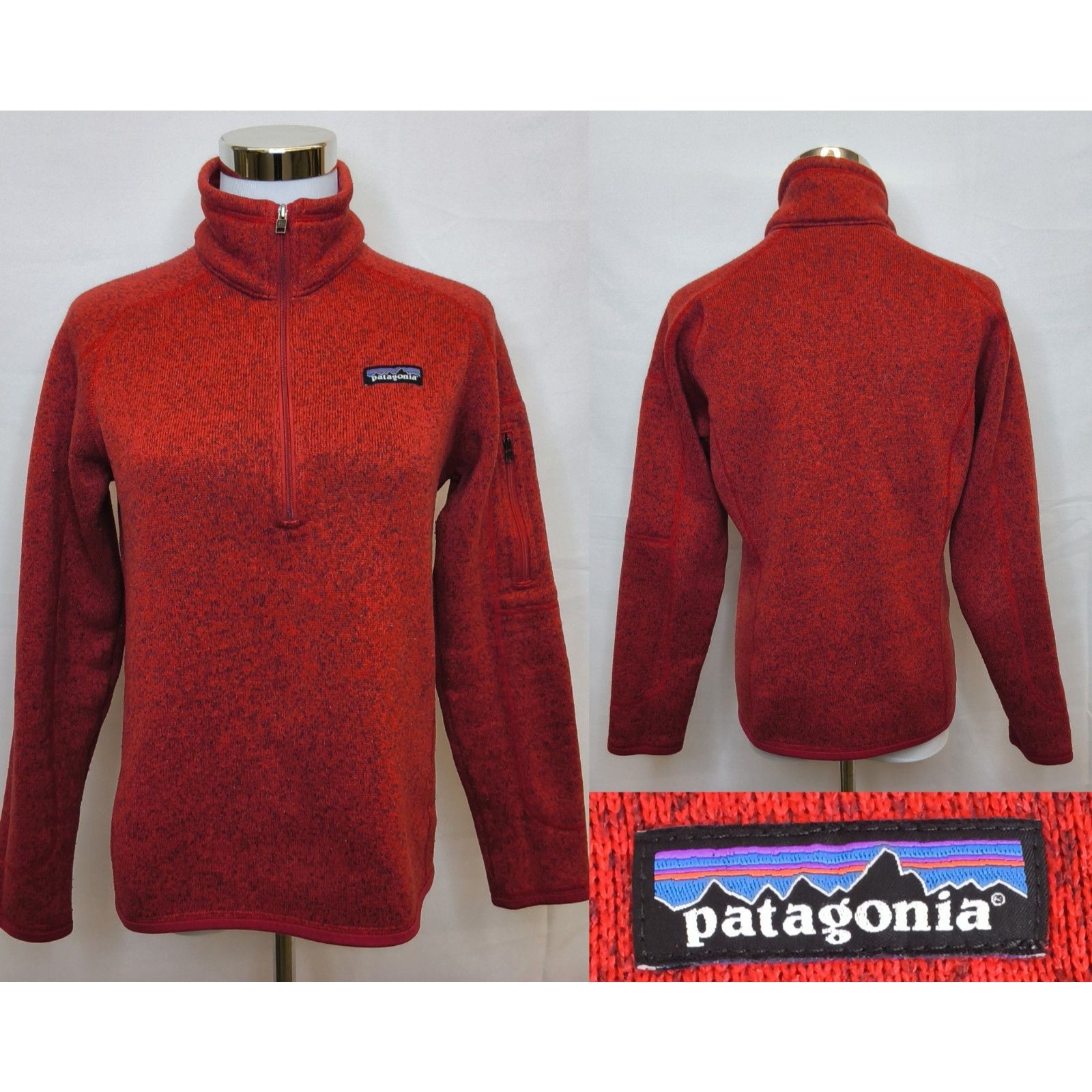 Patagonia Patagonia Better Sweater Women's S Red Knit 1/4 Zip Size S / US 4 / IT 40 - 1 Thumbnail