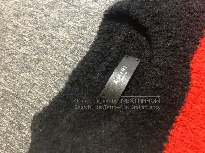 Amiri Amiri Red and Black Striped Sweater Size US M / EU 48-50 / 2 - 3 Thumbnail