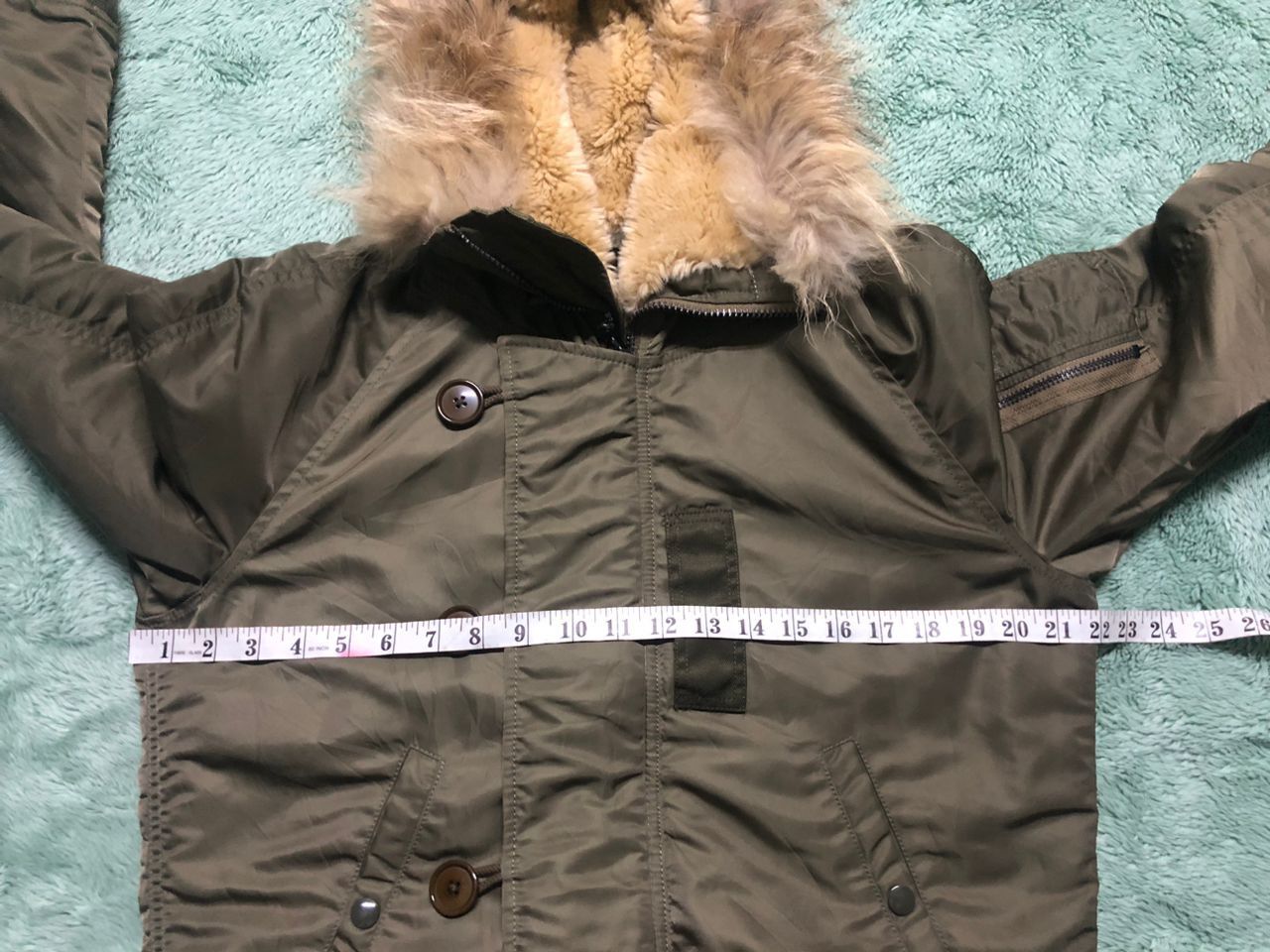 If Six Was Nine AMERICAN RAG CIE BOMBER JACKET FUR HOODED MILITARY JACKET Size US M / EU 48-50 / 2 - 15 Thumbnail