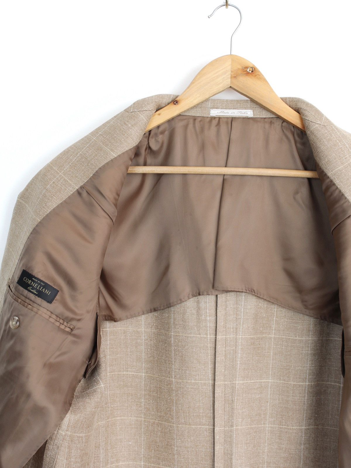Corneliani Corneliani Beige Silk Linen Sport Blazer Size 52R - 6 Thumbnail