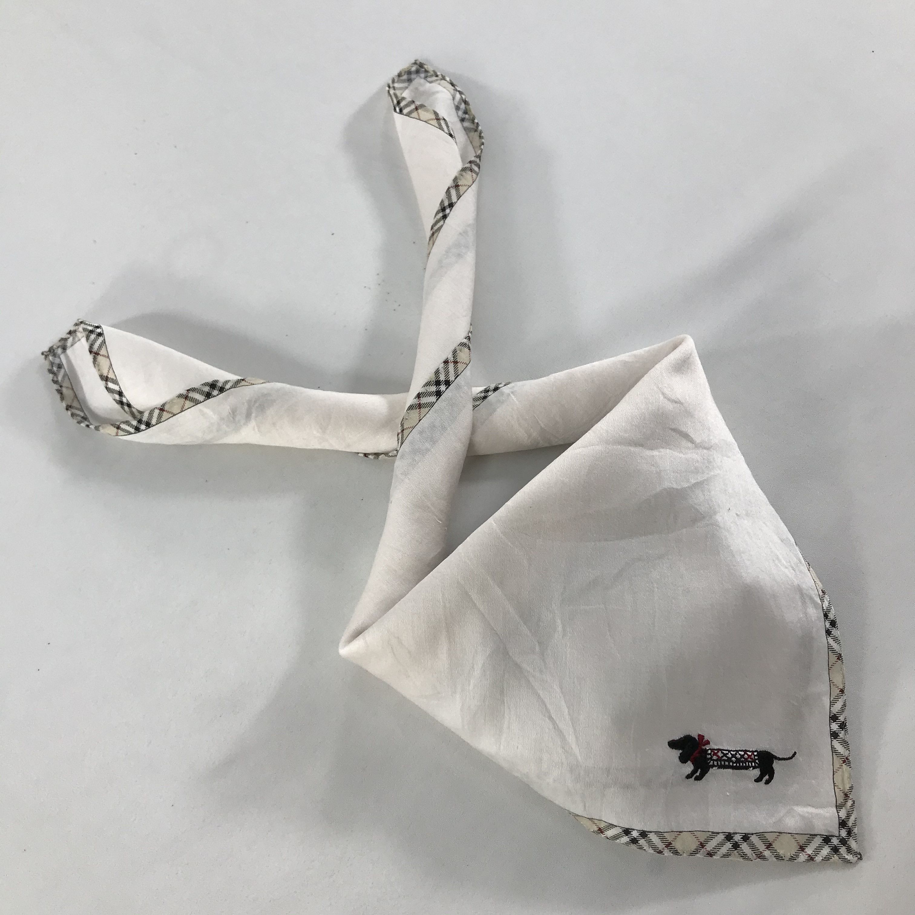 Burberry × Vintage Burberry Bandana / Handkerchief / Neckerchief - S1527 Size ONE SIZE - 4 Thumbnail