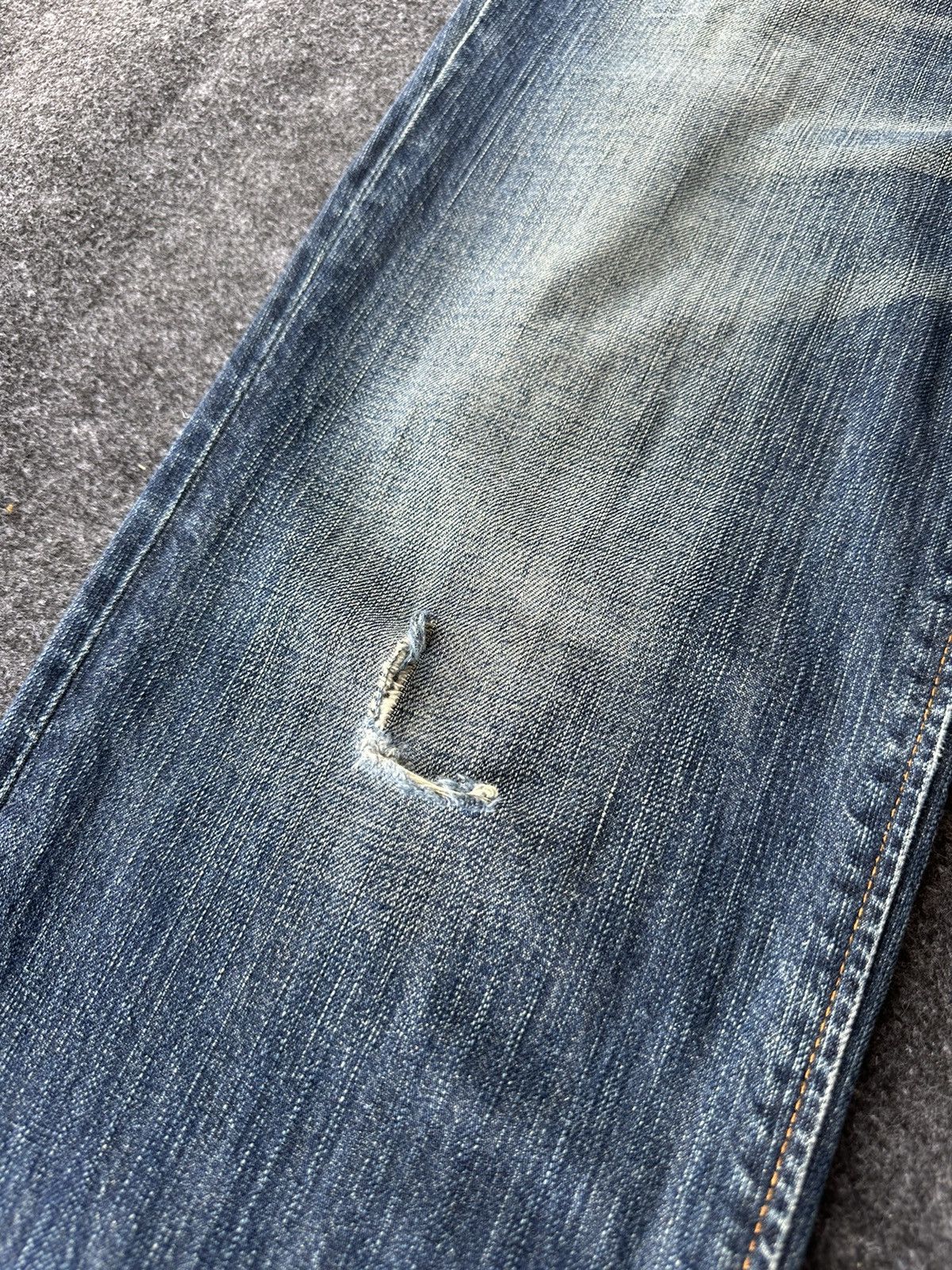 Edwin Edwin Gold Rush Vintage Distressed Washed Denim W30 F73 Size US 30 / EU 46 - 7 Thumbnail
