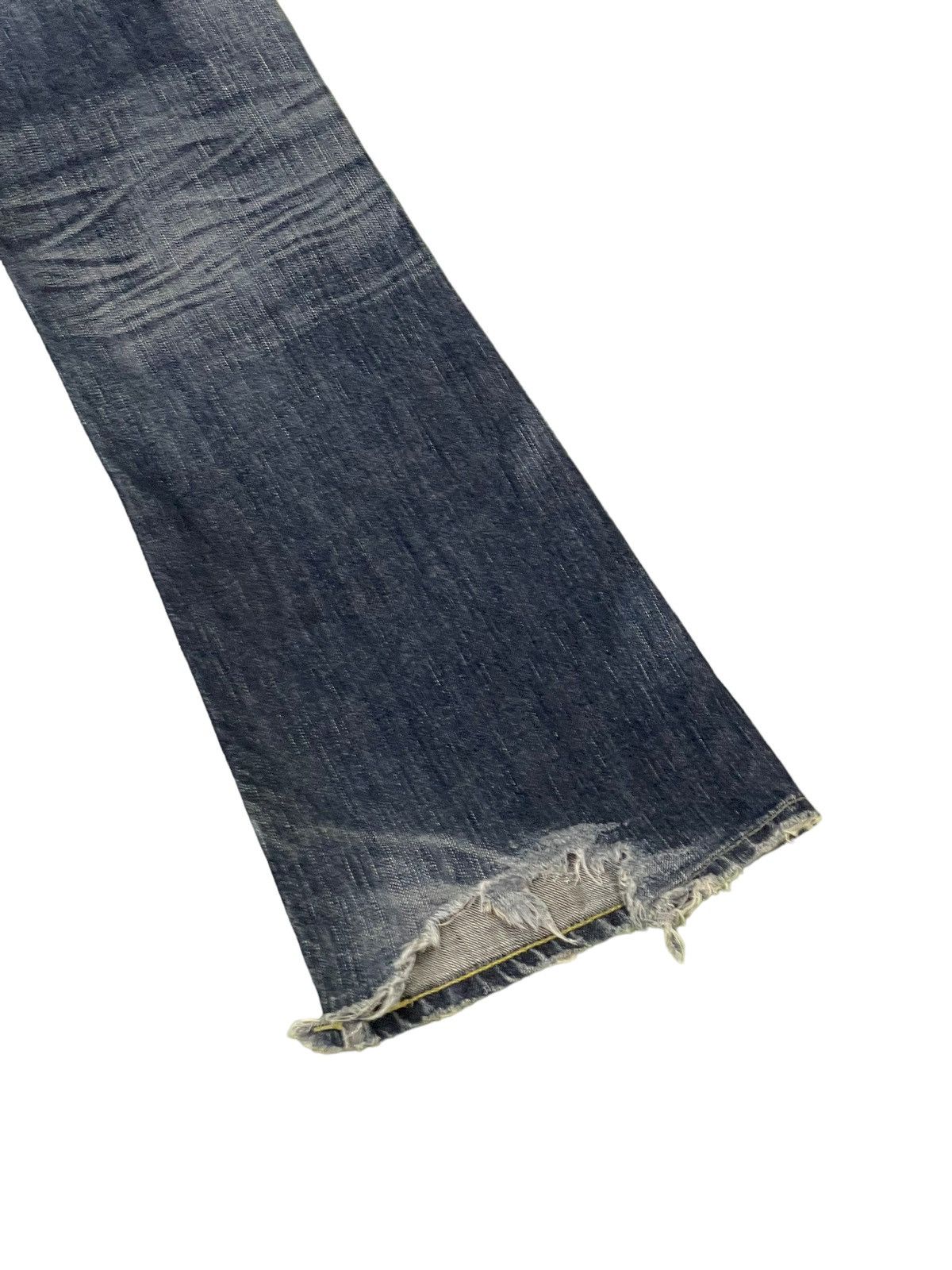 Edwin Flare Jeans Edwin Japan Distress Low Rise Boot Cut 8🟦5 Size US 31 - 15 Thumbnail