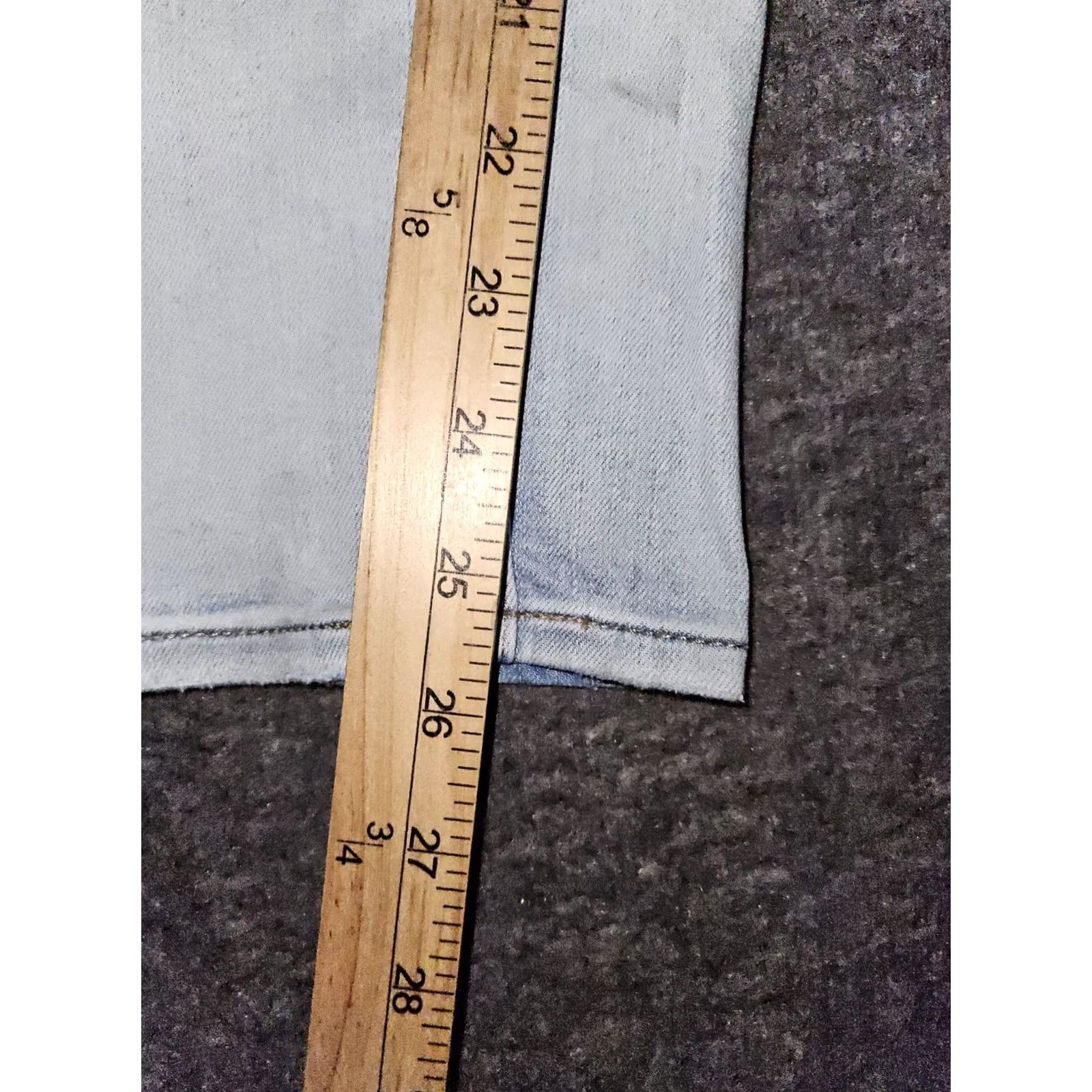 Athleta Athleta Sculptek Straight Jeans Women's 6 Blue High Rise Medium Wash Denim Stretch Pockets Crop 25.5 Inseam Regular Fit City Hipster Preppy Womens Size 28" / US 6 / IT 42 - 6 Thumbnail