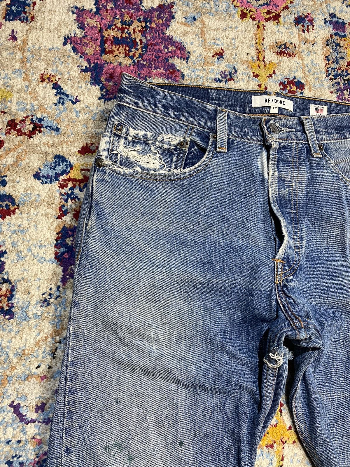 Levi's × RE/DONE LEVIS RE/DONE USA RED TAB DESTROYED JEANS W29 Size US 29 - 10 Thumbnail