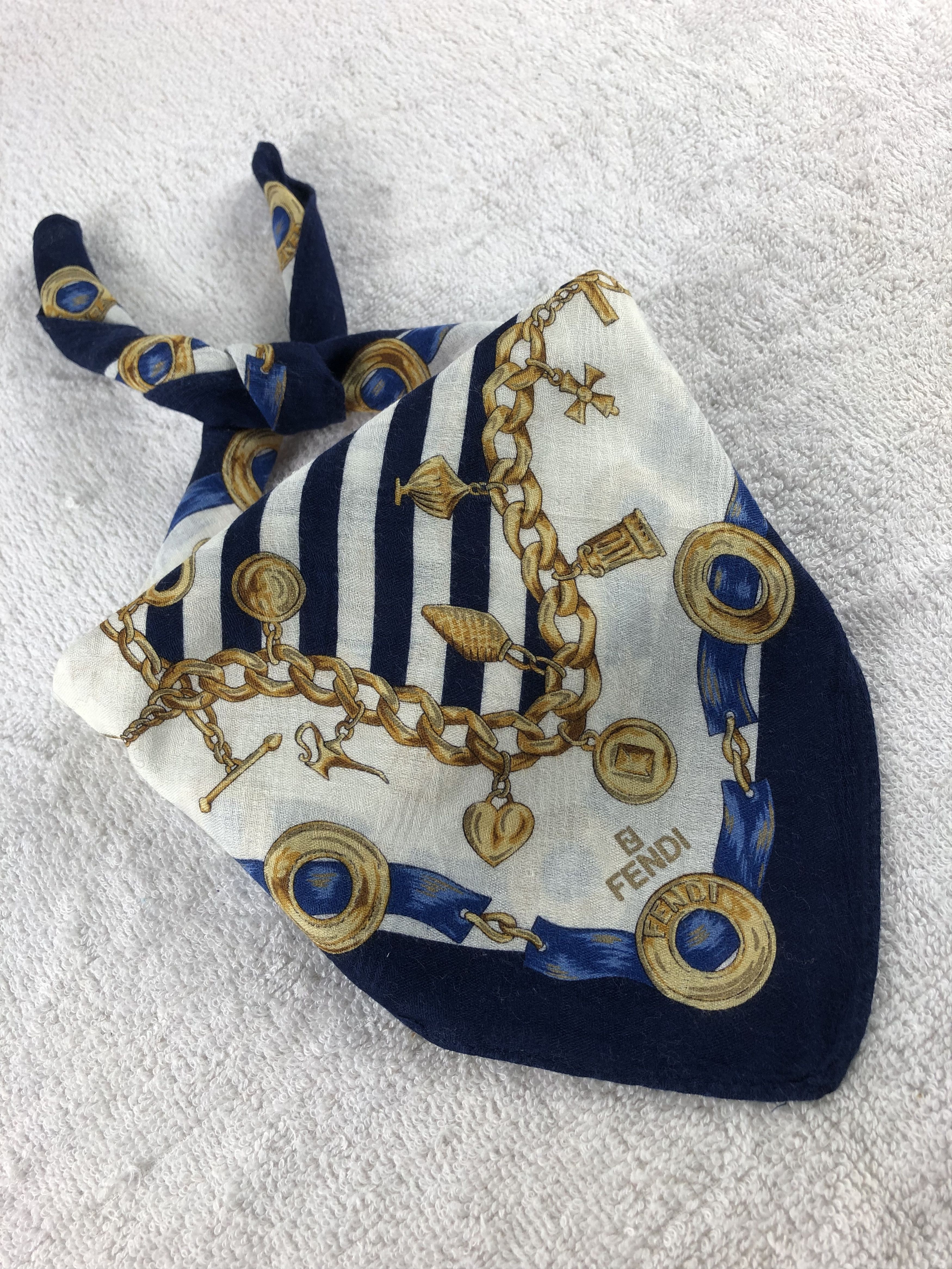 Vintage Vintage Fendi Handkerchief / Bandana / Neckerchief A1741 Size ONE SIZE - 2 Thumbnail