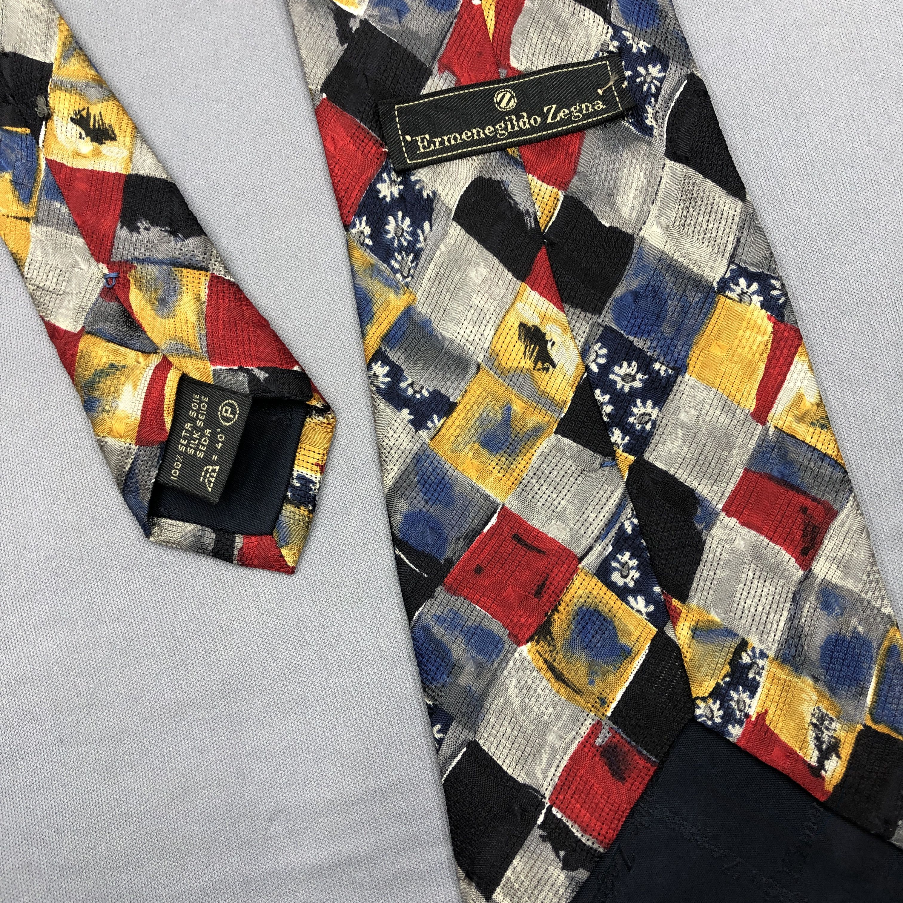 Ermenegildo Zegna Vintage Ermenegildo Zegna SILK Necktie Cravate Artworks Size ONE SIZE - 6 Thumbnail