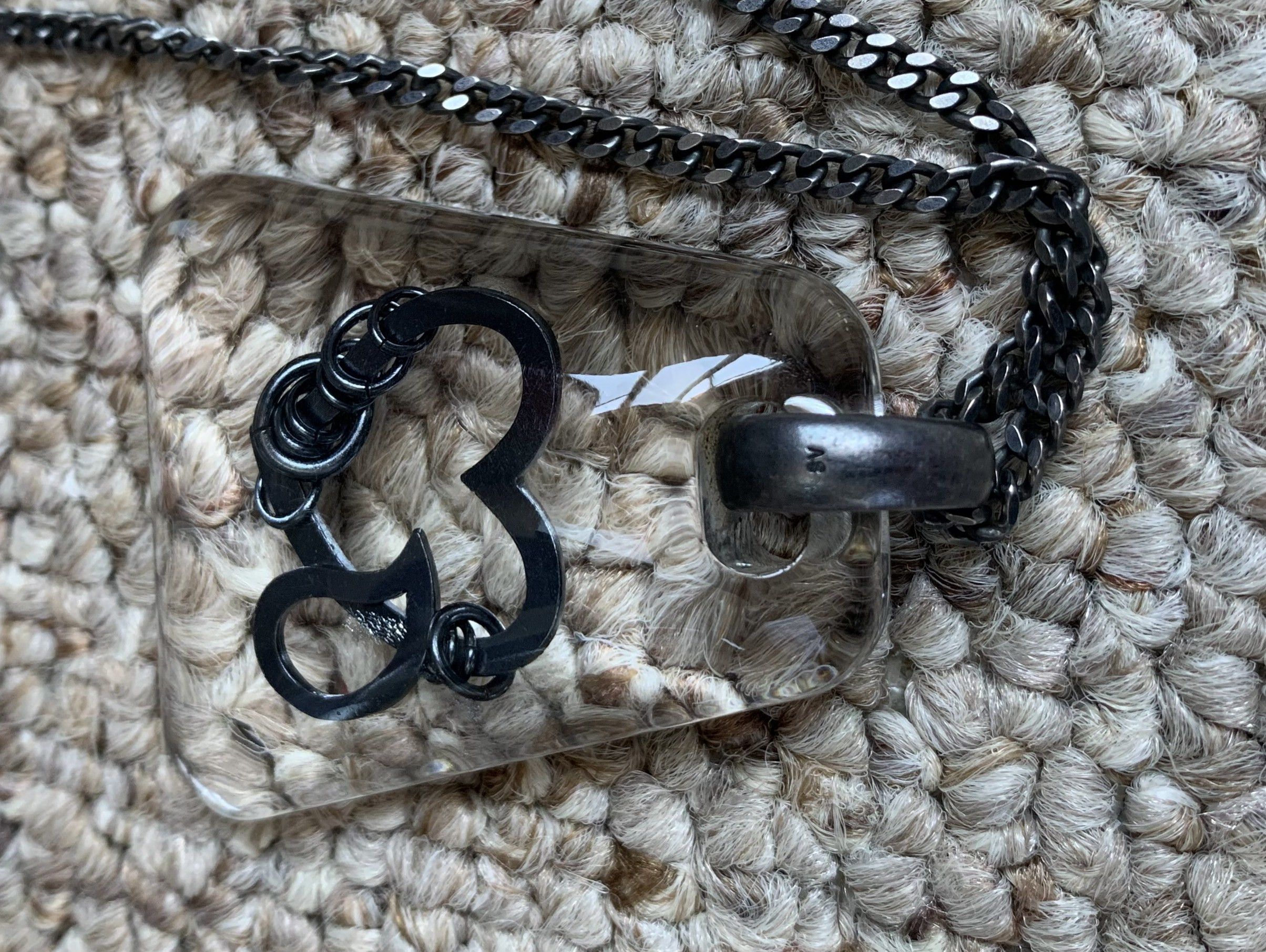 Jam Home Made × Number (N)ine FW03 Number (N)ine Crying Heart Sterling Silver Necklace Size ONE SIZE - 5 Thumbnail