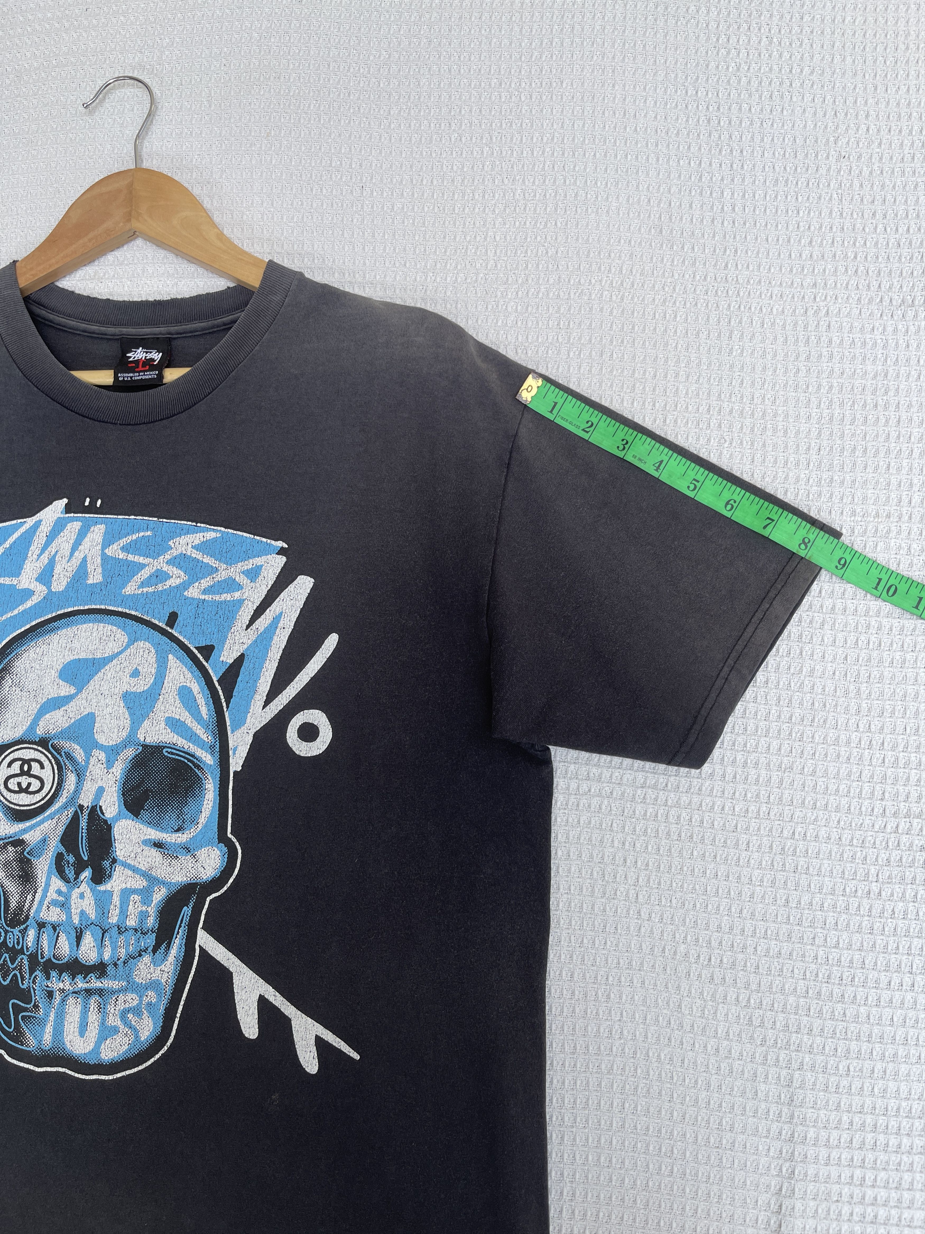 Stussy Rare🔥Vtg Stussy Fresh&Death Skulls Sun Faded Tee Size US L / EU 52-54 / 3 - 12 Thumbnail