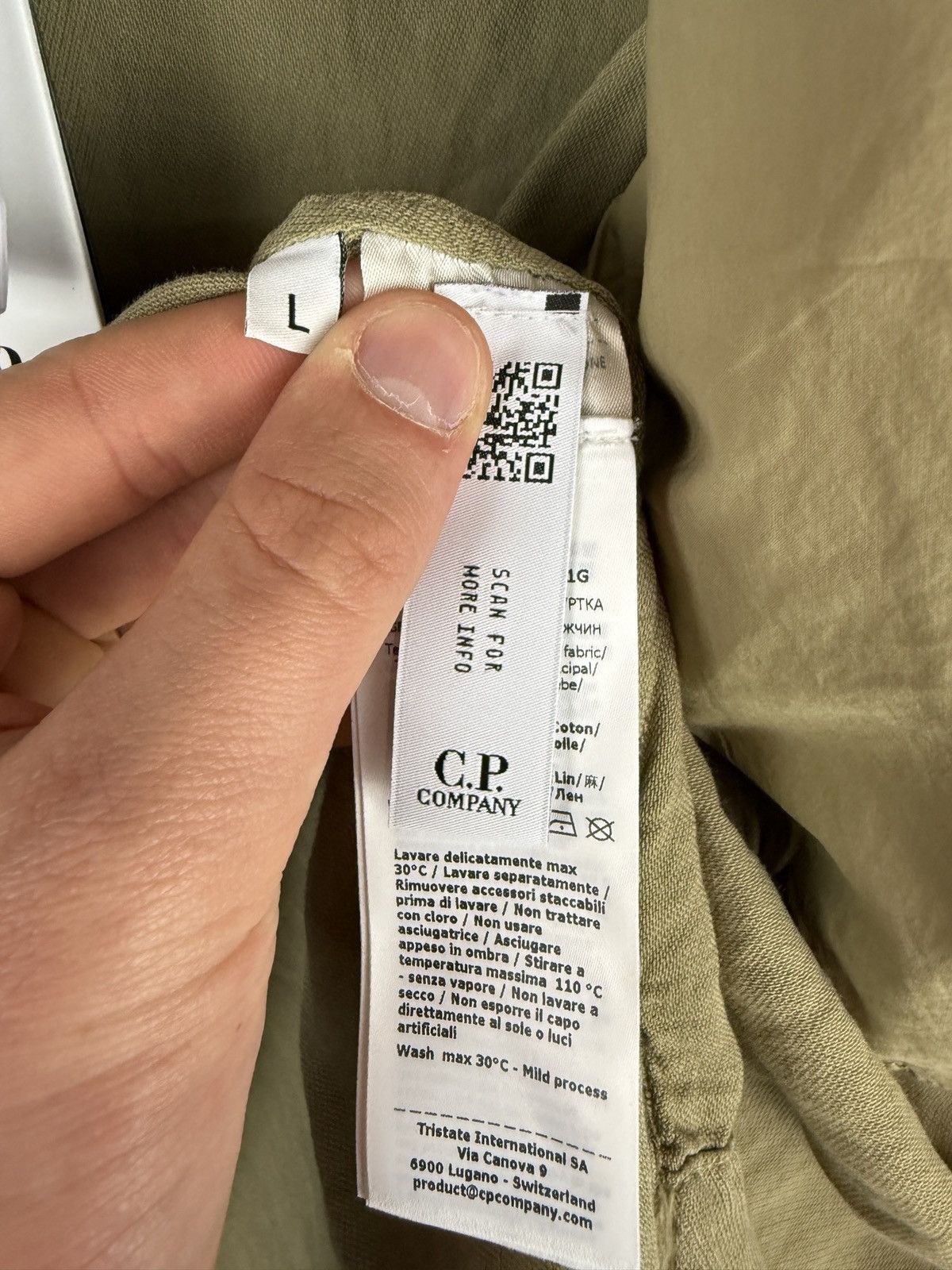 C.P. Company Beige C.P. Company Linen Overshirt (brand new with tags) Size US L / EU 52-54 / 3 - 9 Thumbnail