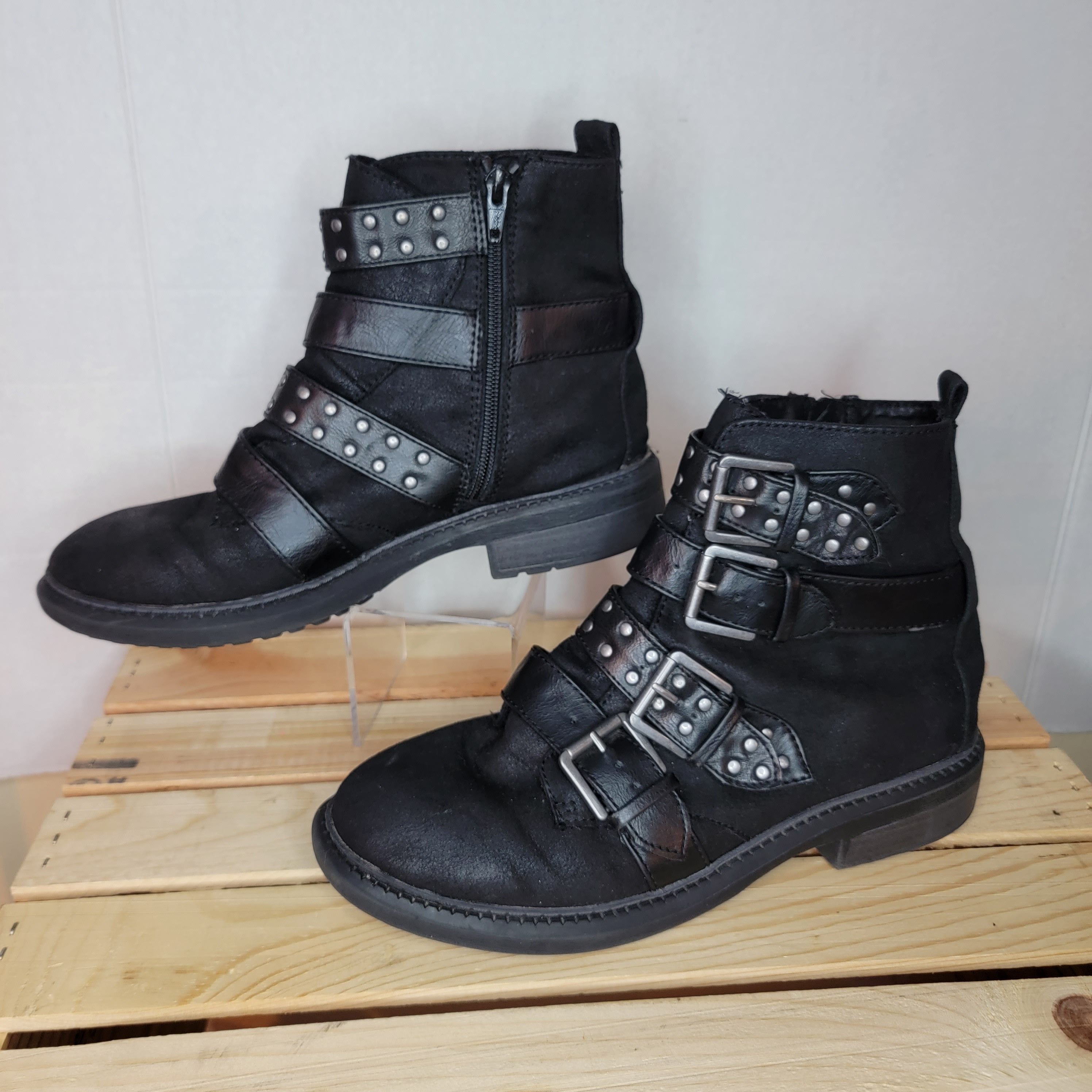 Other White Mountain Boots Ankle 4 Buckles w/Side Zip - Size 9M Size US 9 / IT 39 - 1 Thumbnail