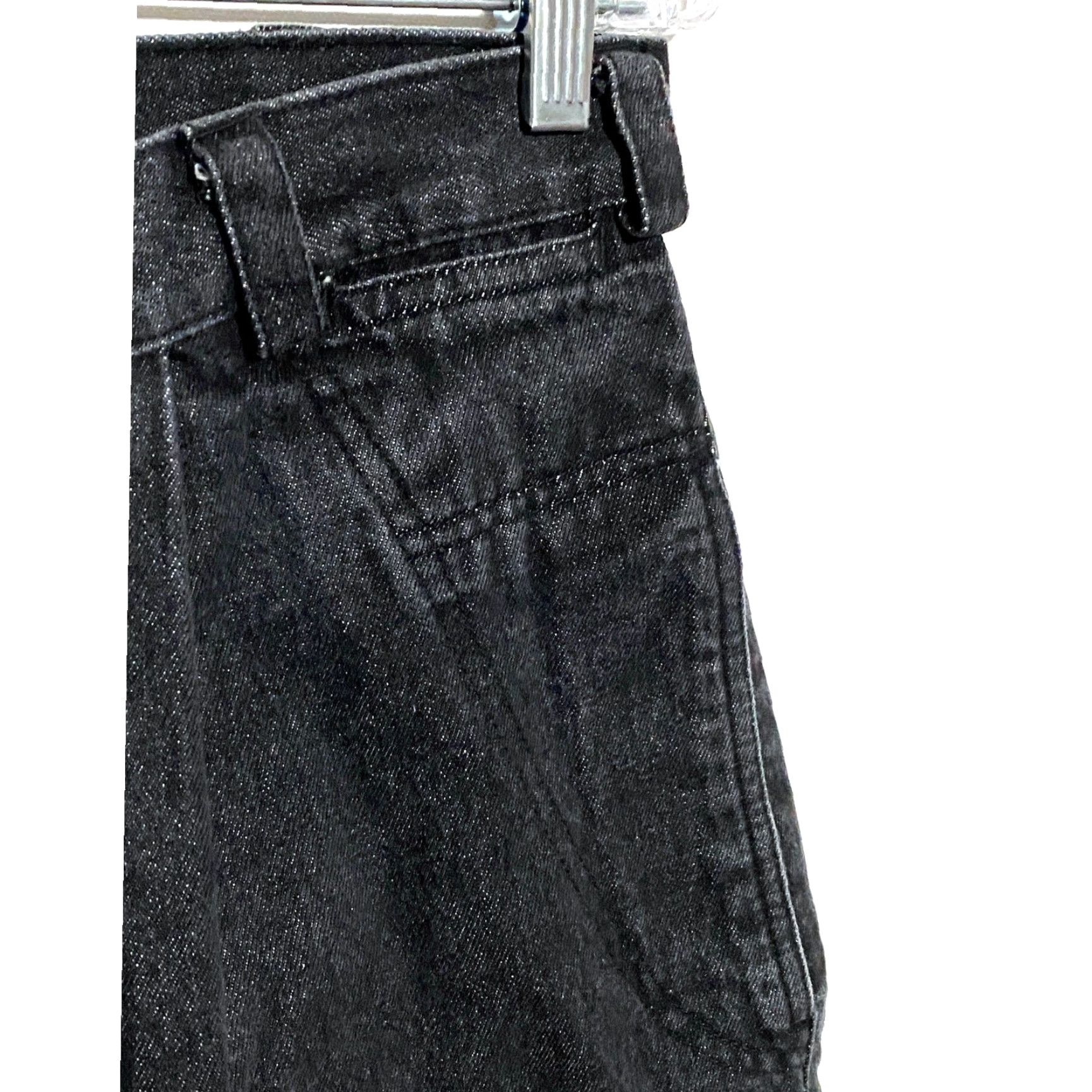 Eddie Bauer VINTAGE Eddie Bauer Black Denim Skirt Pleated Back Slit Womens 14 Petite 14P Skirt Size 36" / US 14 / IT 50 - 5 Thumbnail