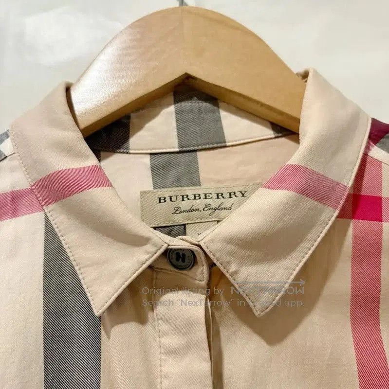 Burberry Burberry Khaki Check Long Sleeve Shirt. Size XS / US 0-2 / IT 36-38 - 3 Thumbnail