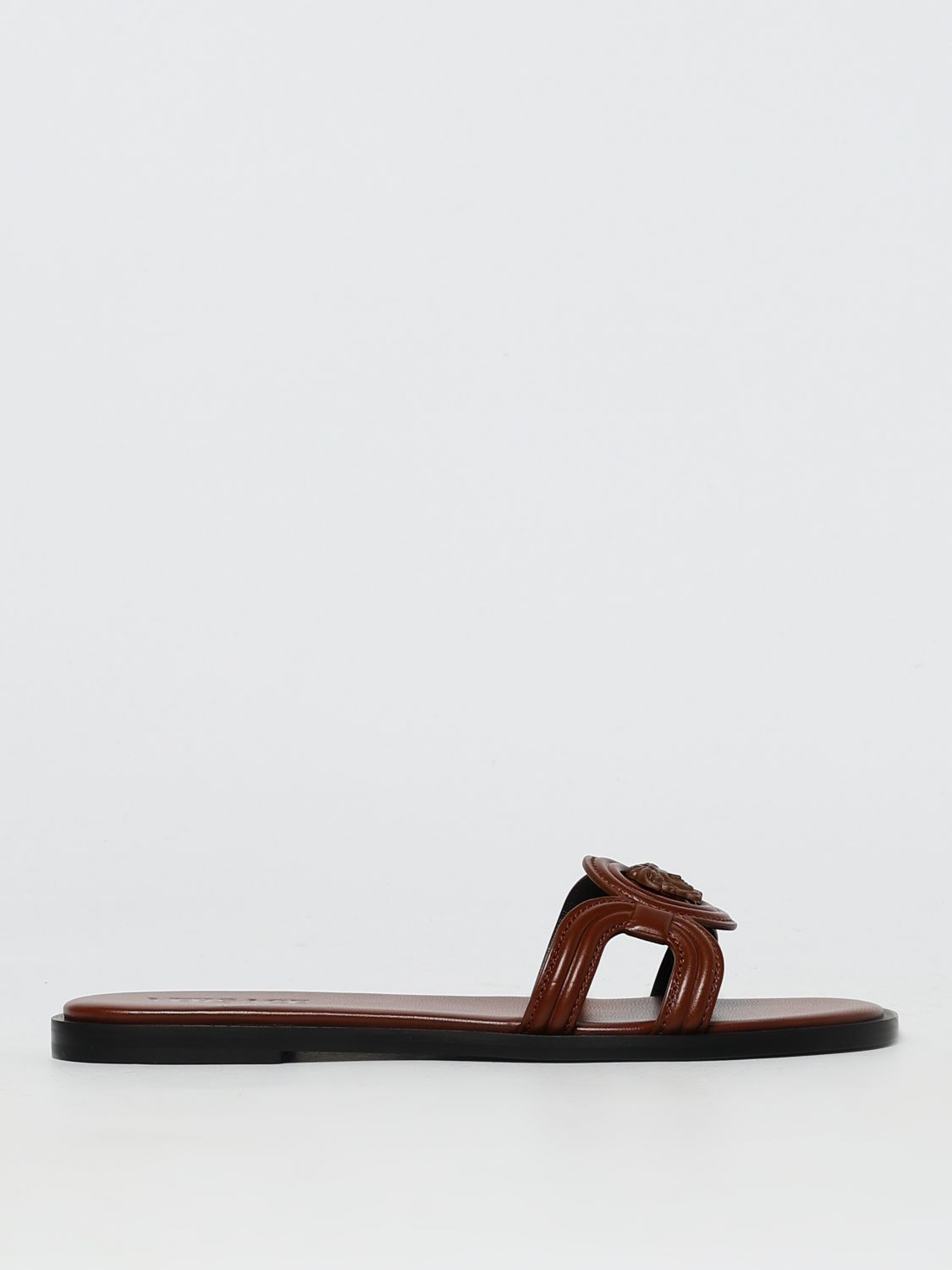 Versace Heeled Sandal Woman Leather