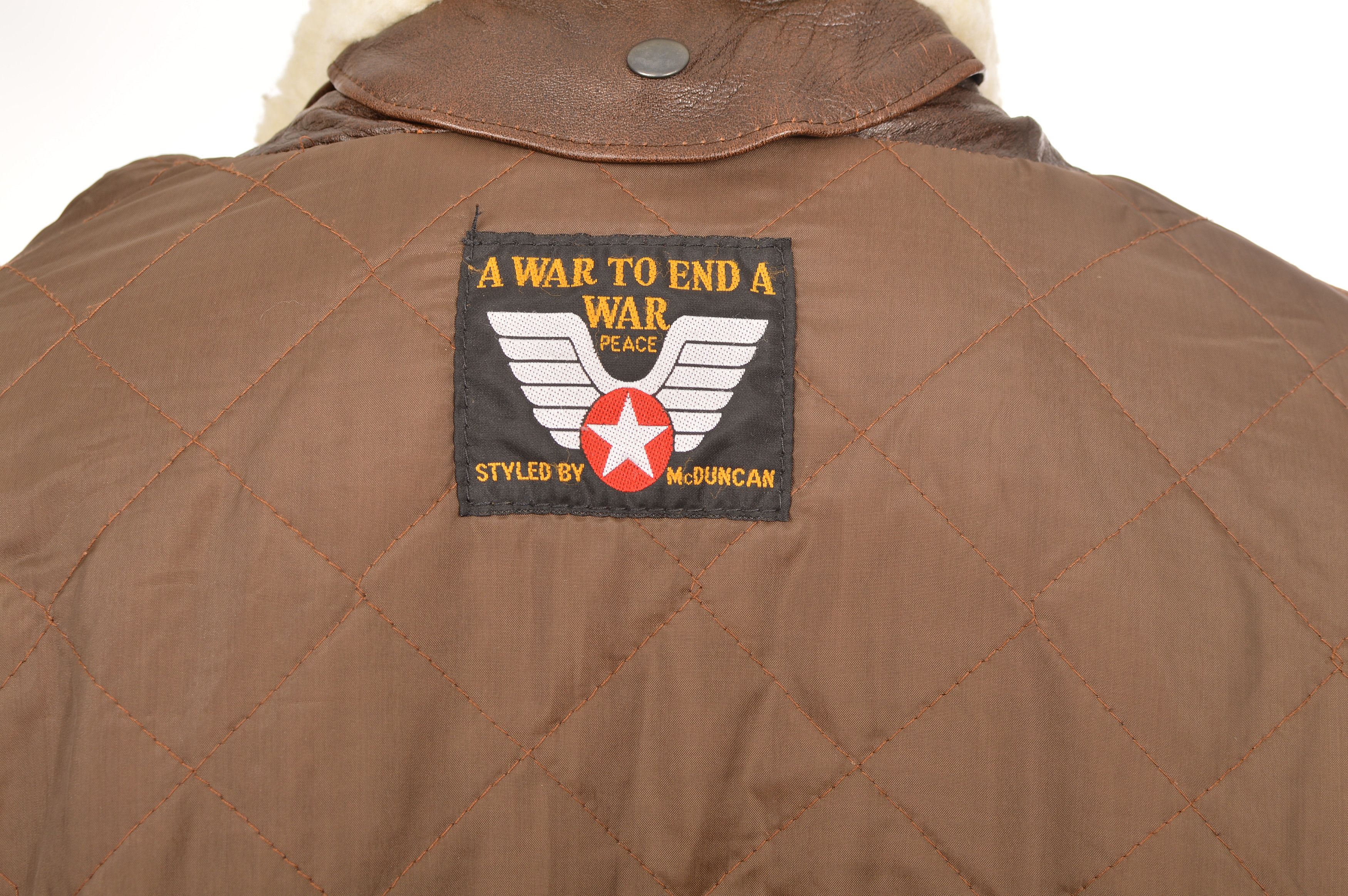 Leather McDuncan Air Force Brown Leather Aviator Jacket Size US M / EU 48-50 / 2 - 8 Thumbnail