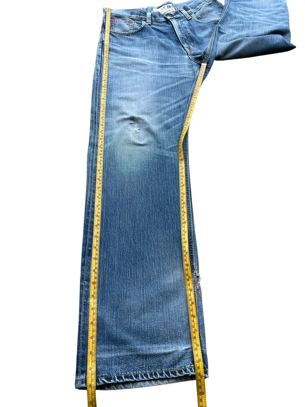 Edwin Vintage Edwin Selvedge Distressed Denim Jeans 36x34 Size US 36 / EU 52 - 14 Thumbnail