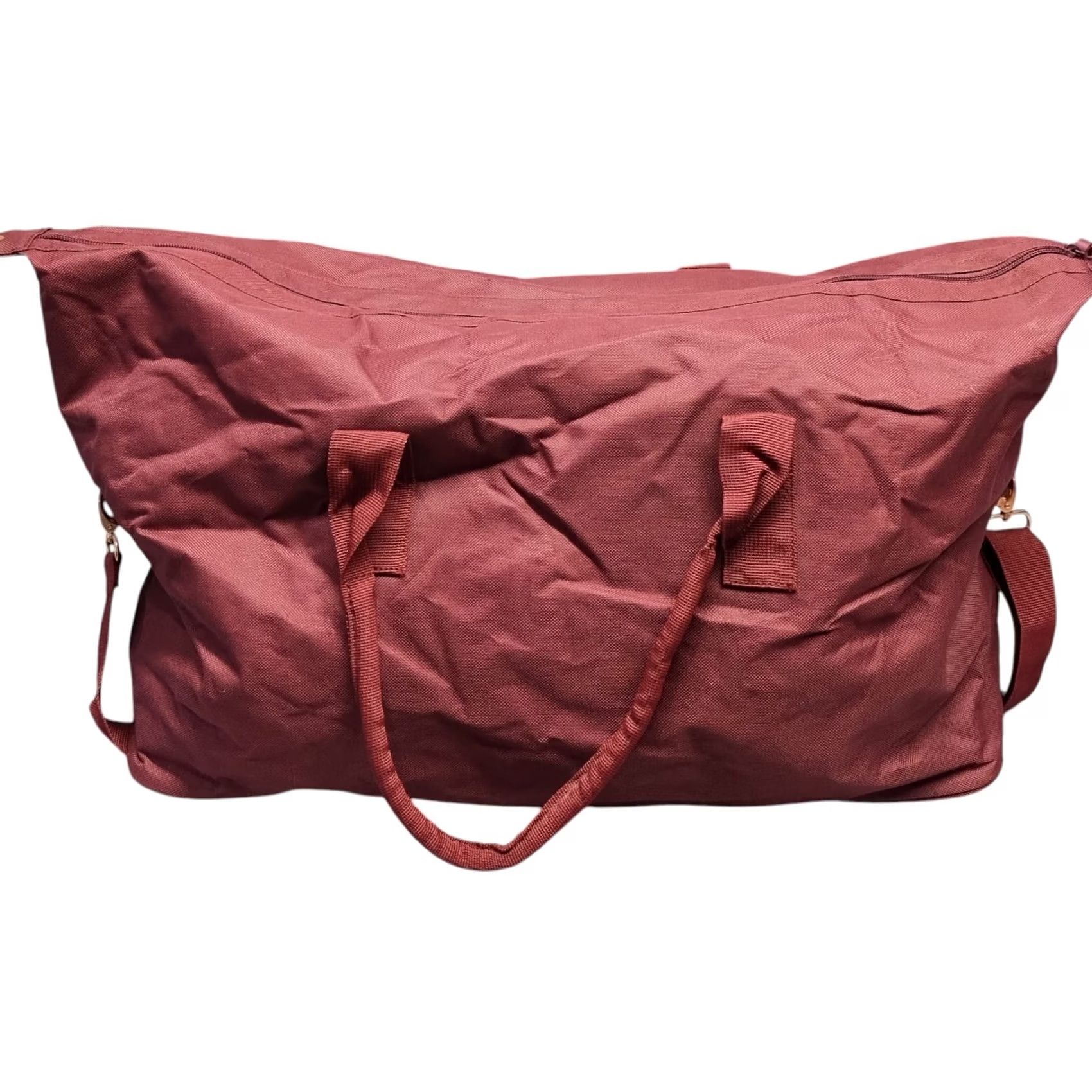 Vintage Kevin Murphy Stylist Duffle Bag Womens Burgundy Canvas Dual Top Handle KMuc2046 Size L / US 10 / IT 46 - 2 Thumbnail
