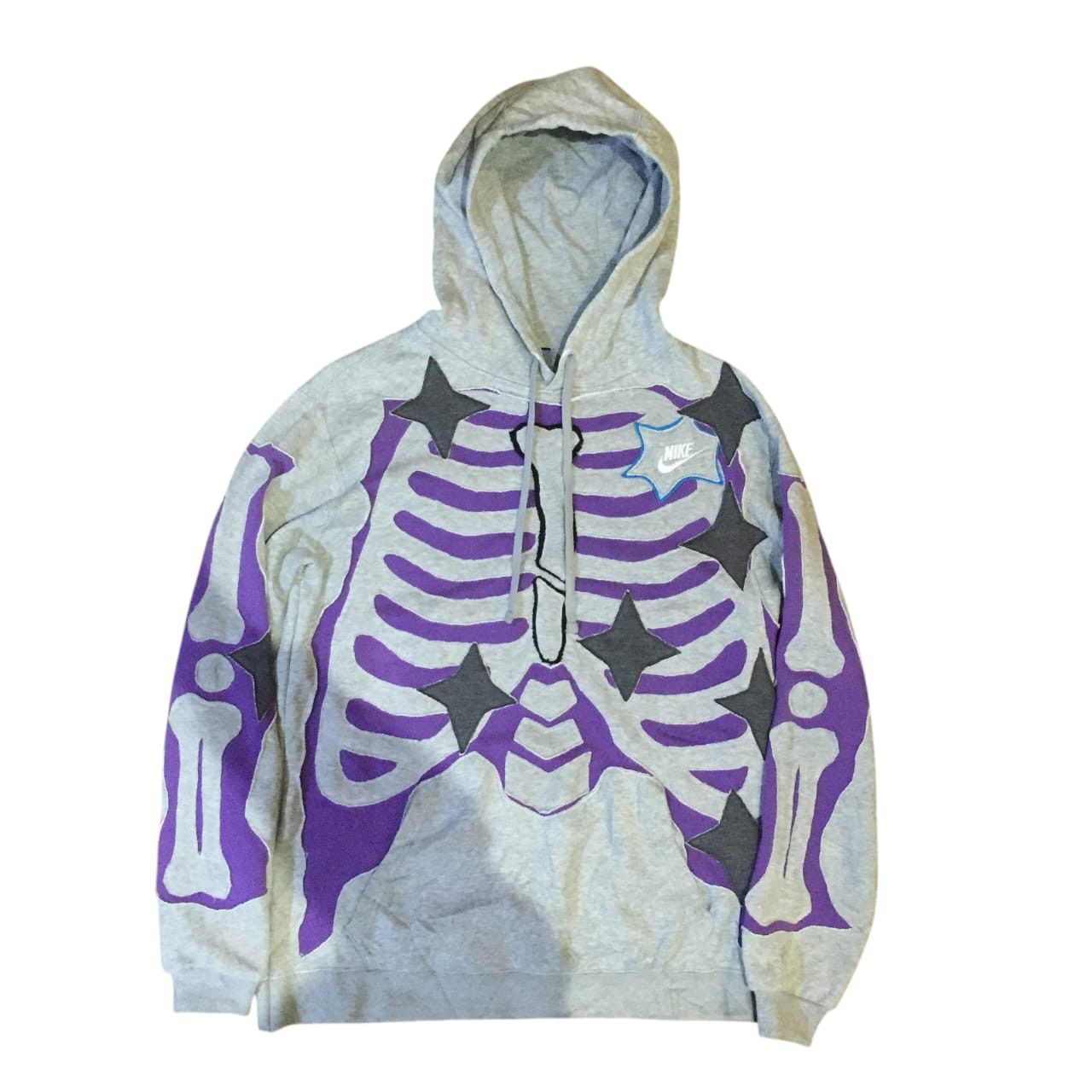 Nike Nike Hoodie Rework Grey Bones 1/1 Size US XL / EU 56 / 4 - 1 Thumbnail